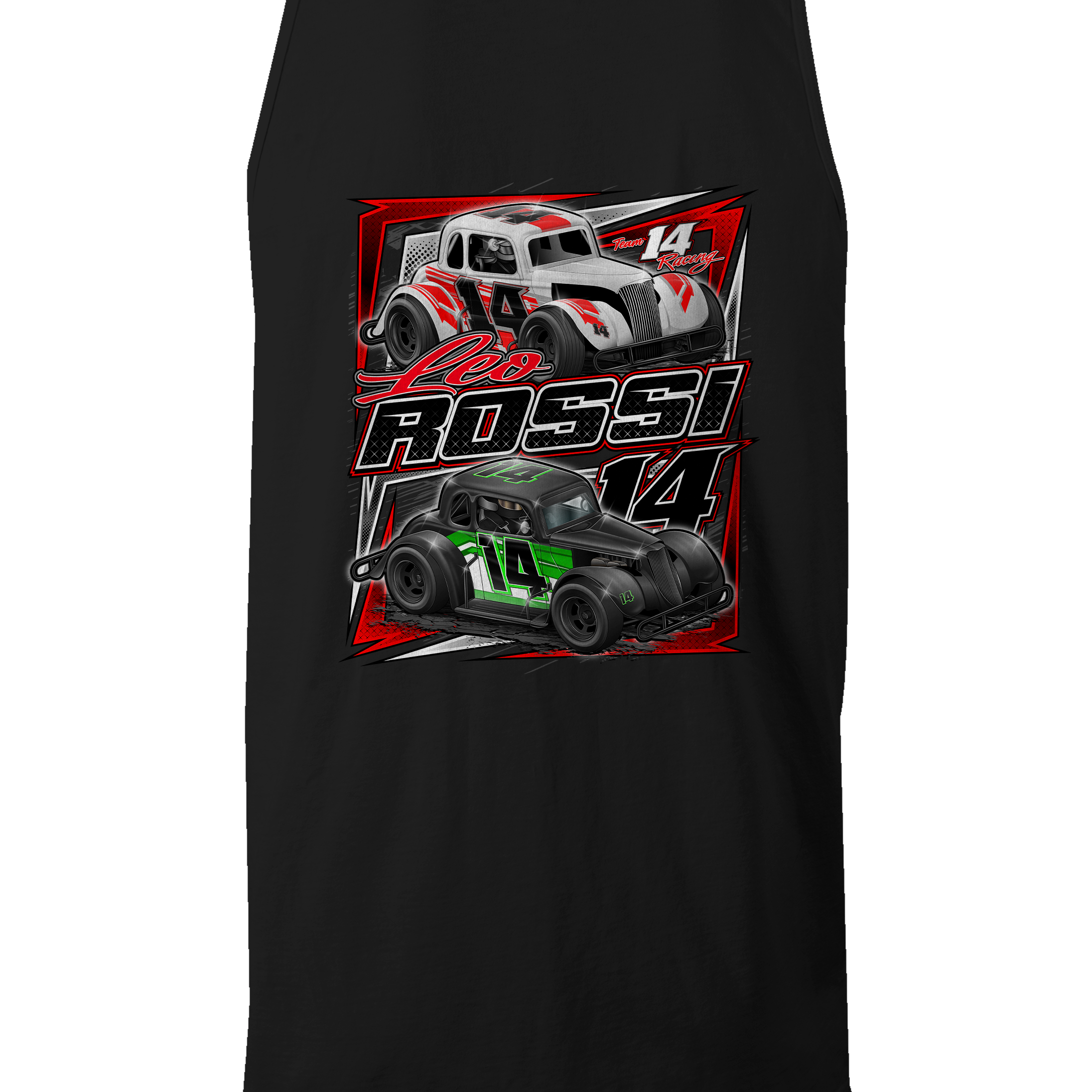 Leo Rossi Tank Tops Black Acid Apparel