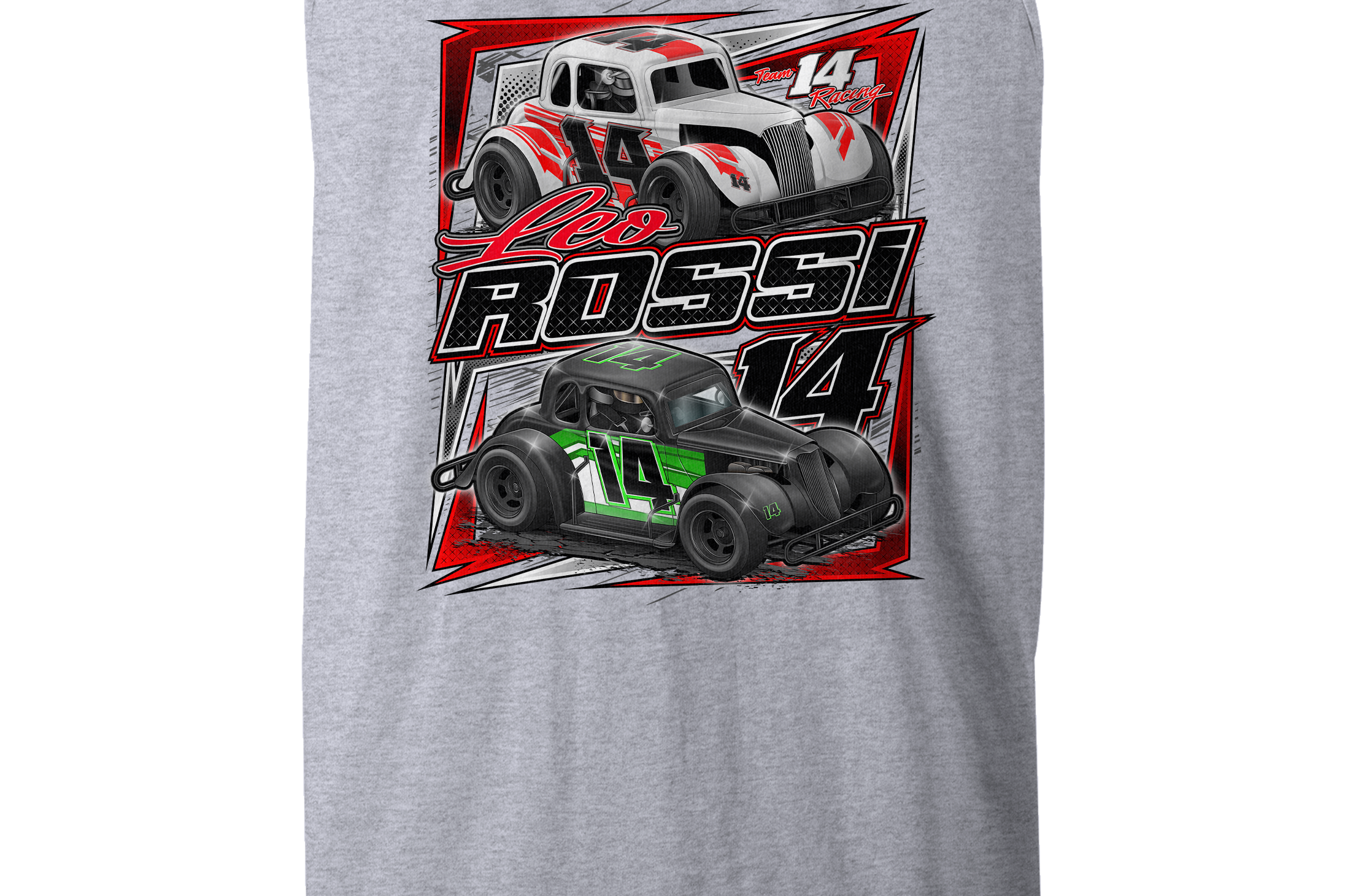 Leo Rossi Tank Tops Black Acid Apparel