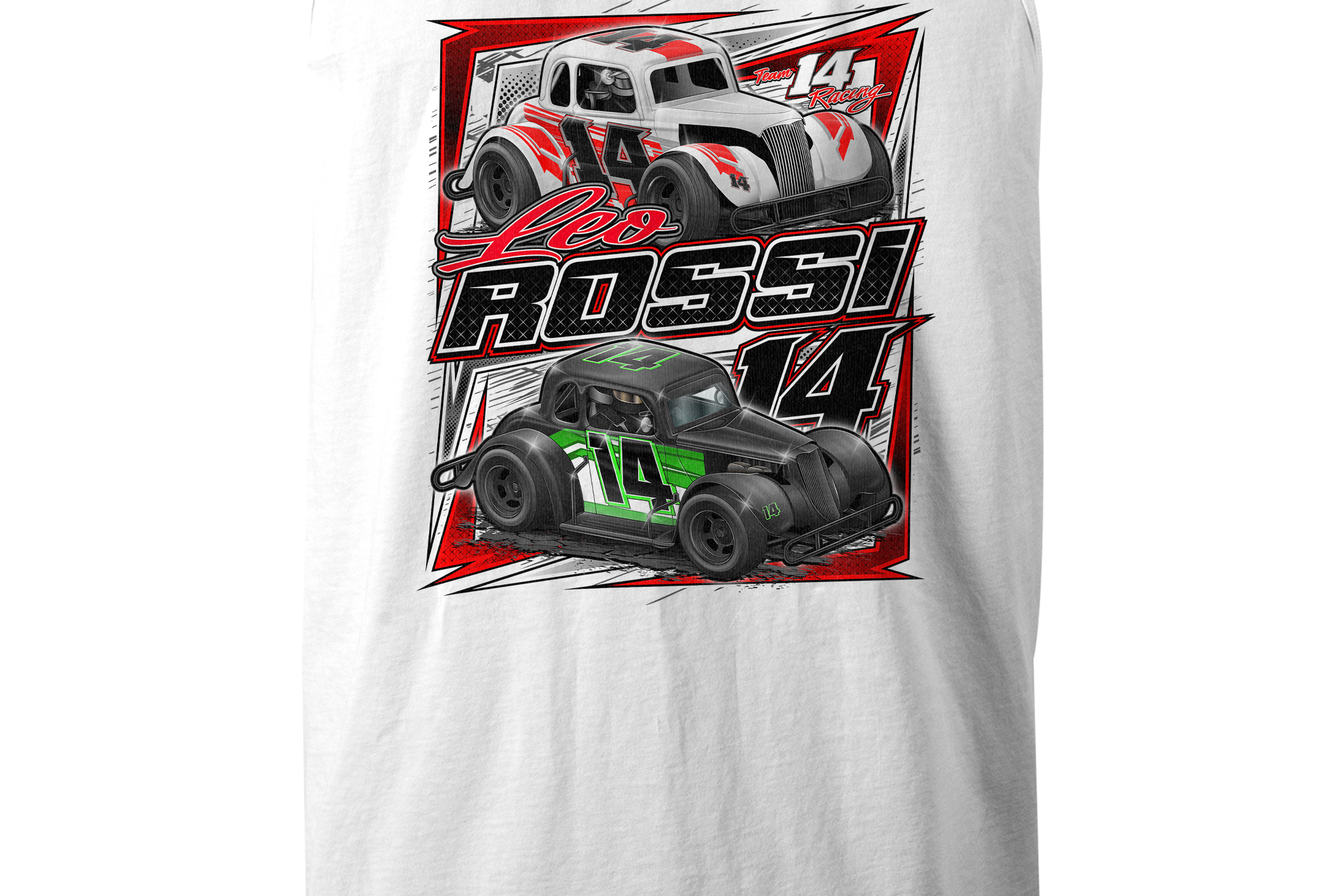Leo Rossi Tank Tops Black Acid Apparel