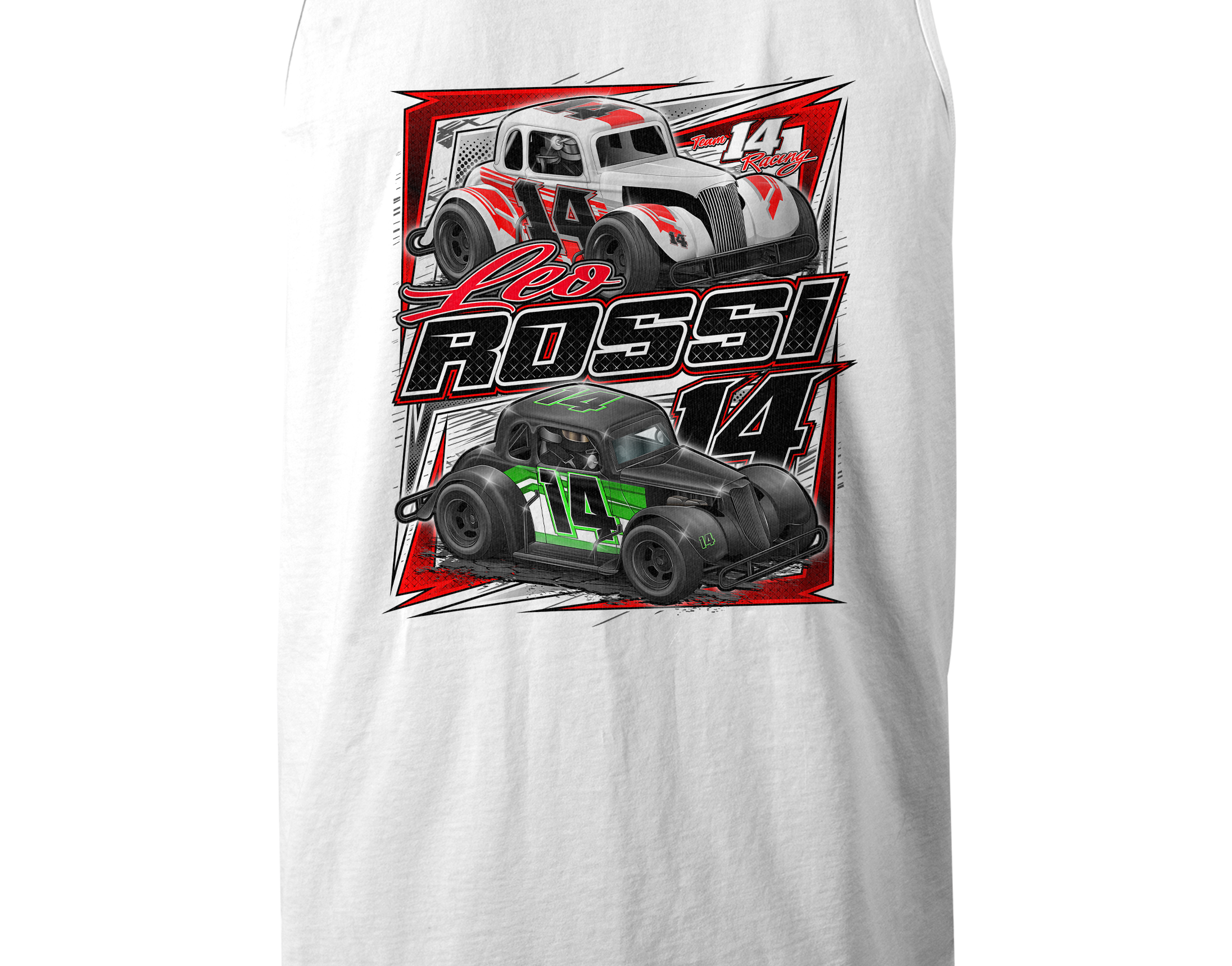 Leo Rossi Tank Tops Black Acid Apparel