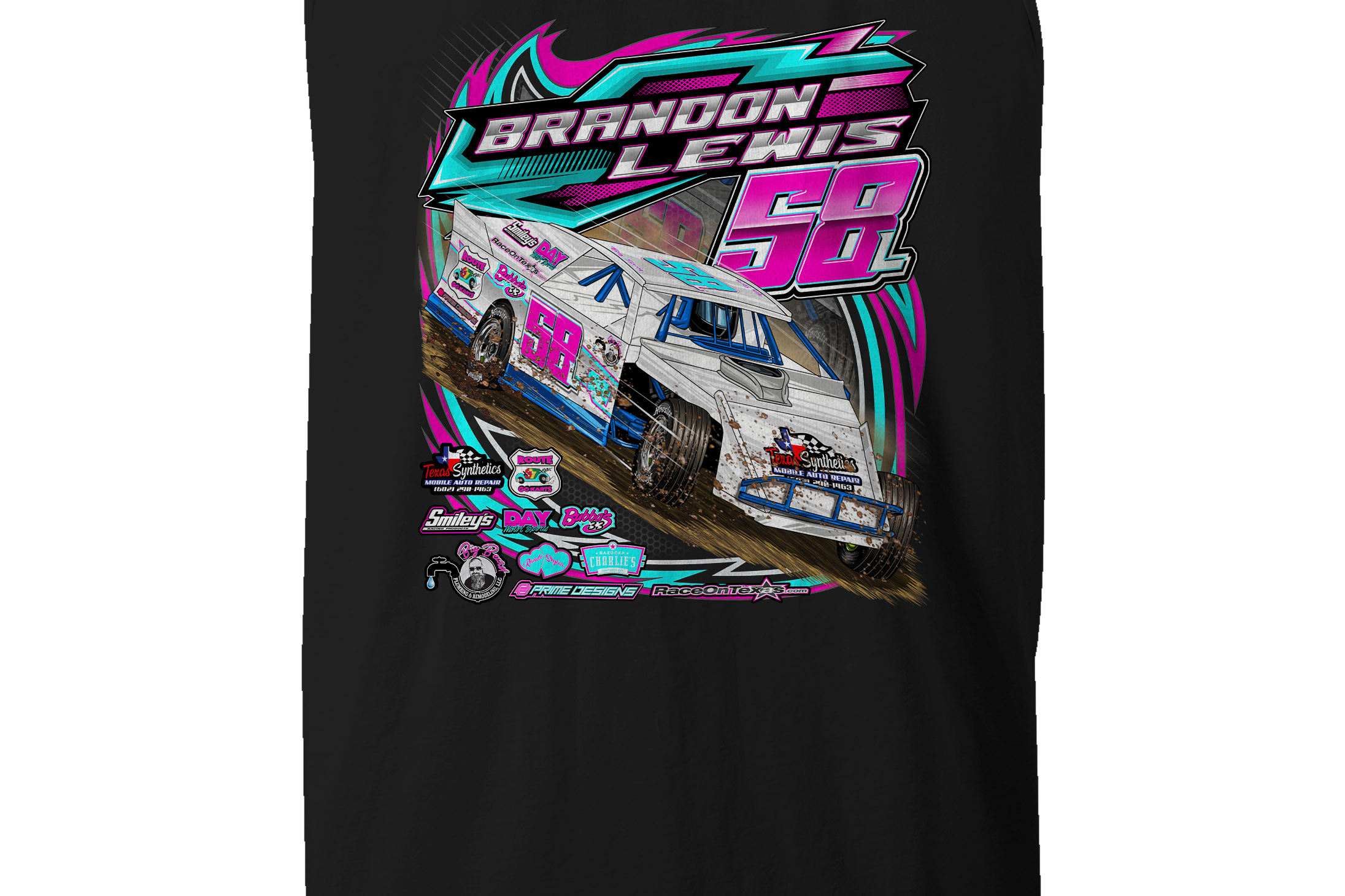 Brandon Lewis 2023 Tank Tops Black Acid Apparel