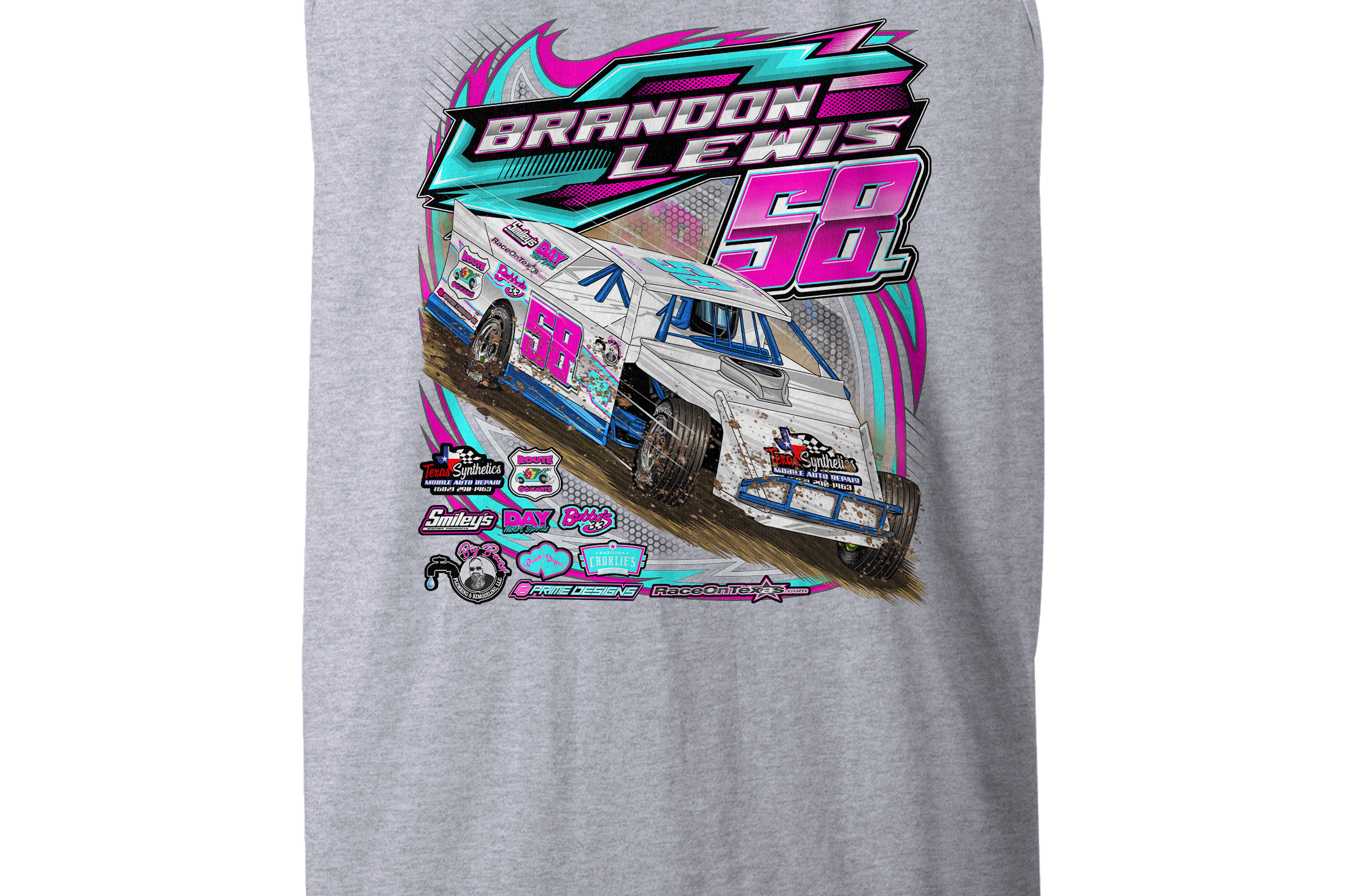 Brandon Lewis 2023 Tank Tops Black Acid Apparel