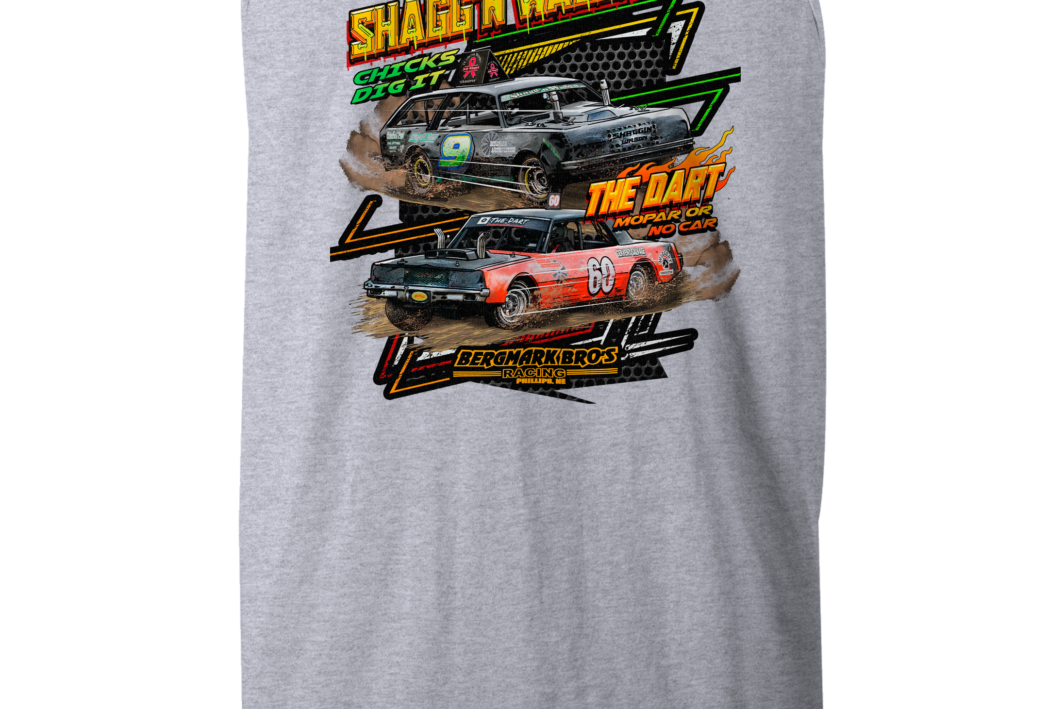 Bergmark Bro's Racing Tank Tops Black Acid Apparel