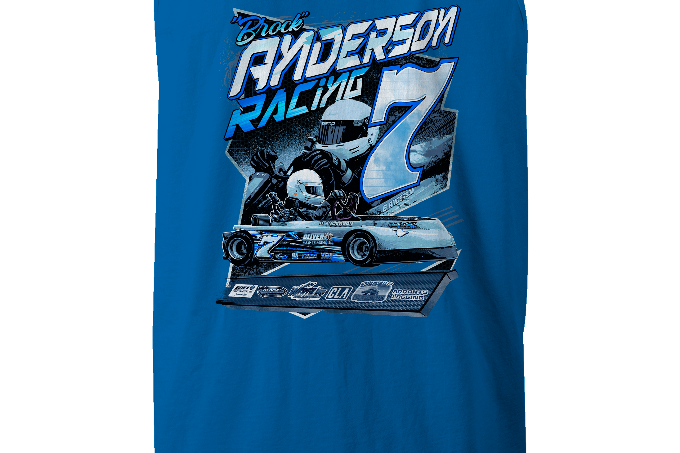 Anderson Racing Tank Tops Black Acid Apparel