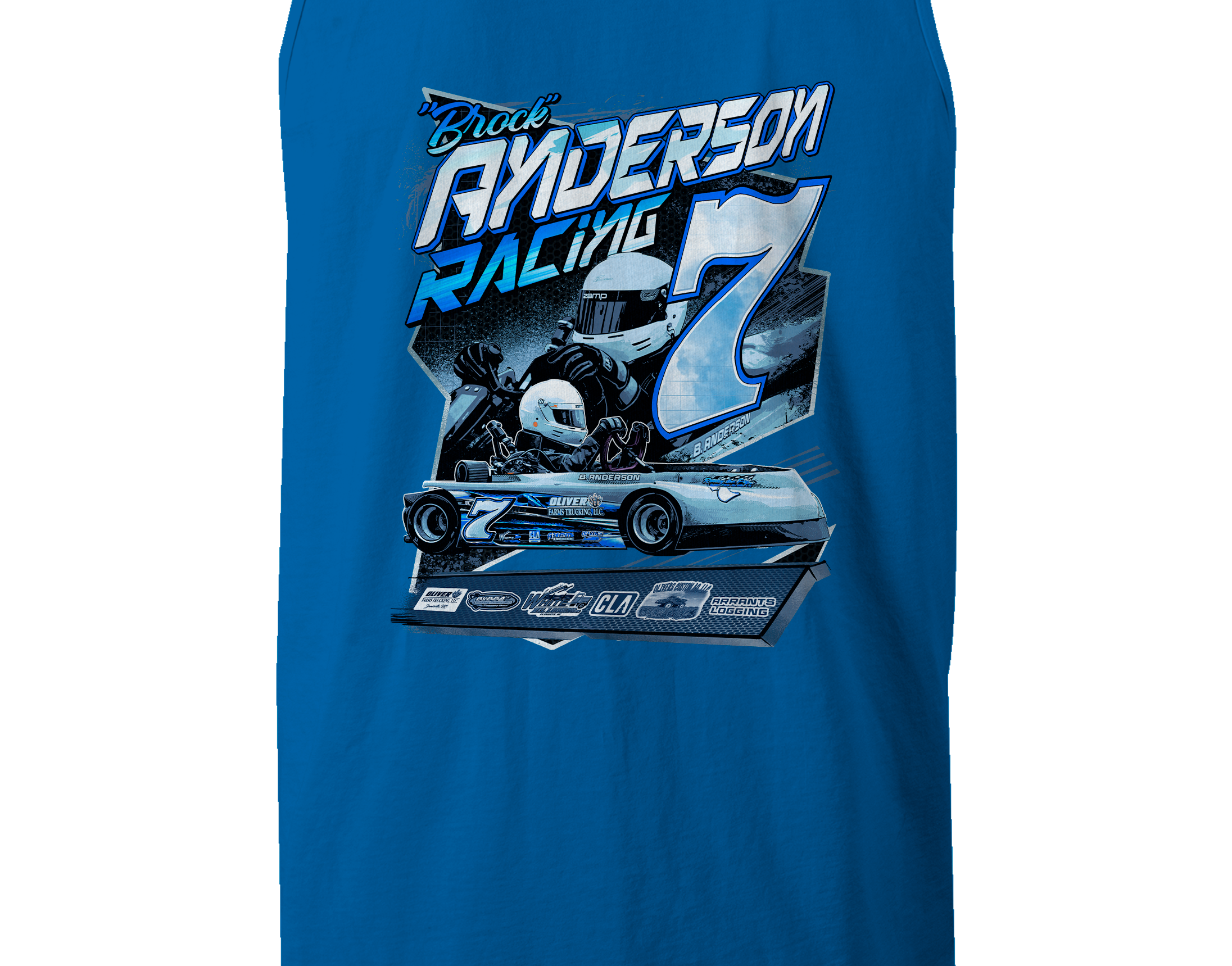 Anderson Racing Tank Tops Black Acid Apparel