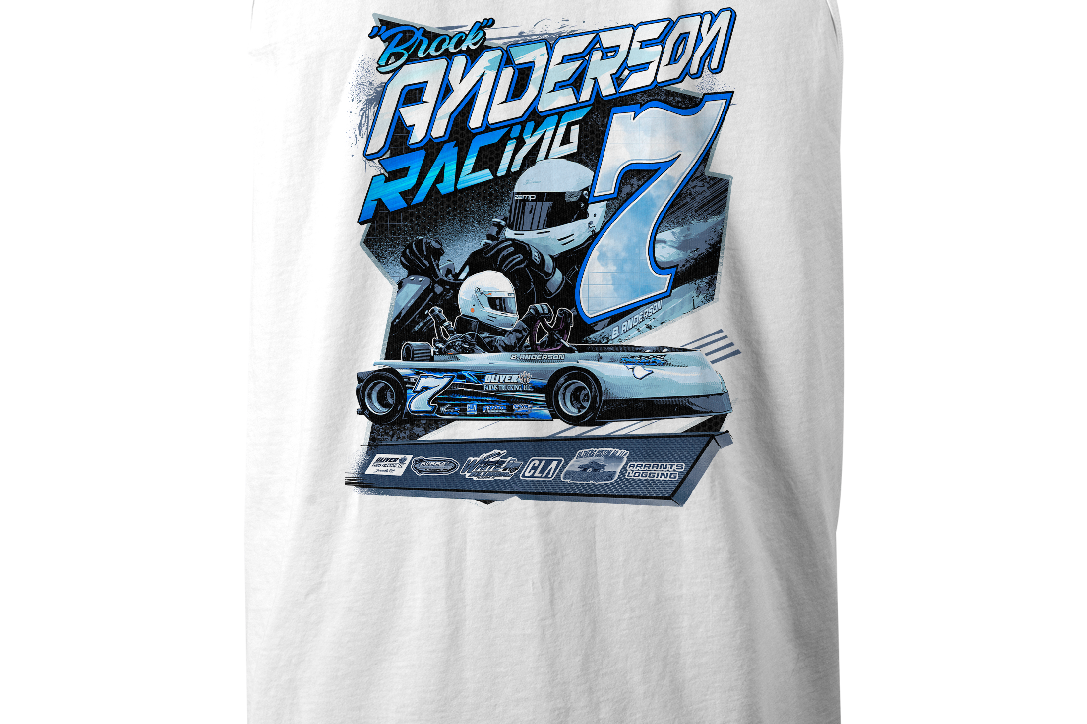 Anderson Racing Tank Tops Black Acid Apparel