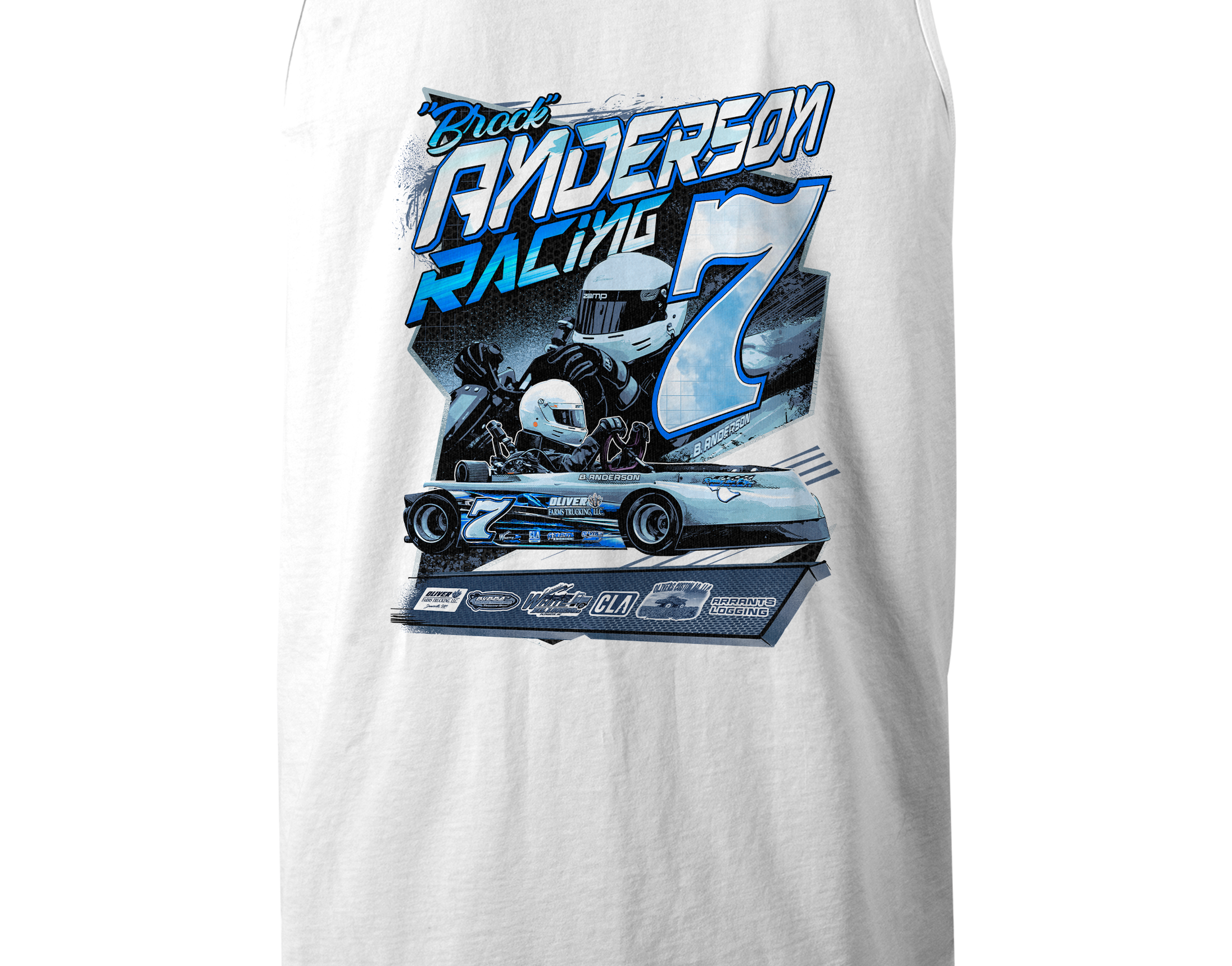 Anderson Racing Tank Tops Black Acid Apparel