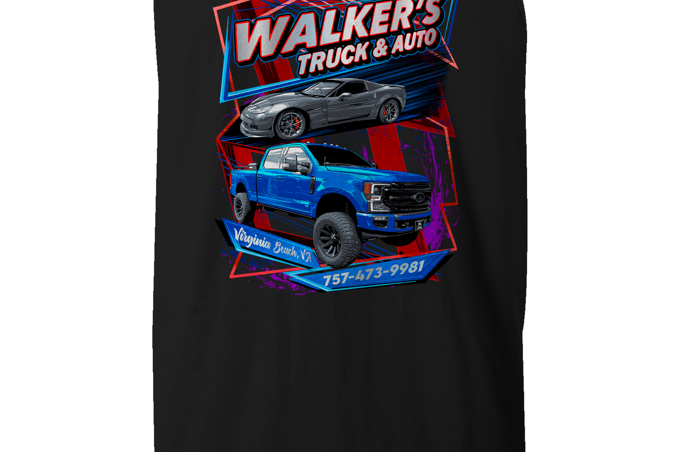 David Walker Tank Tops Black Acid Apparel