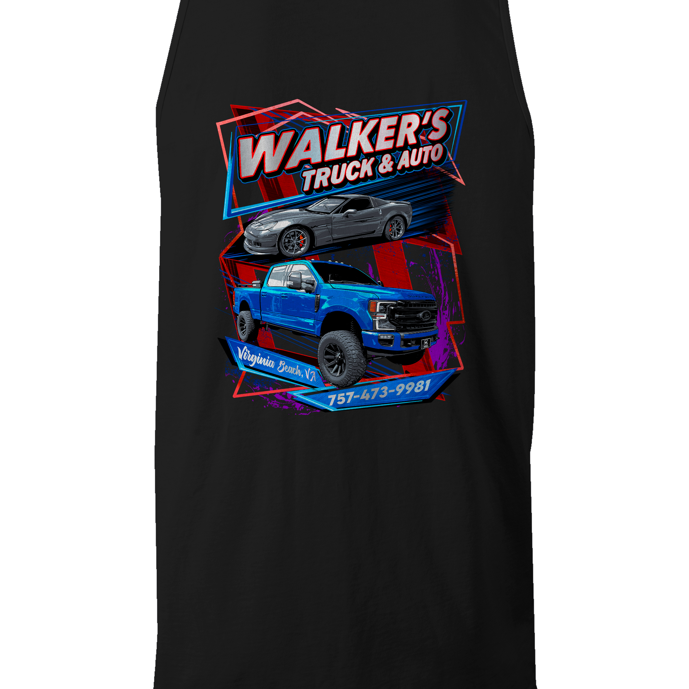 David Walker Tank Tops Black Acid Apparel