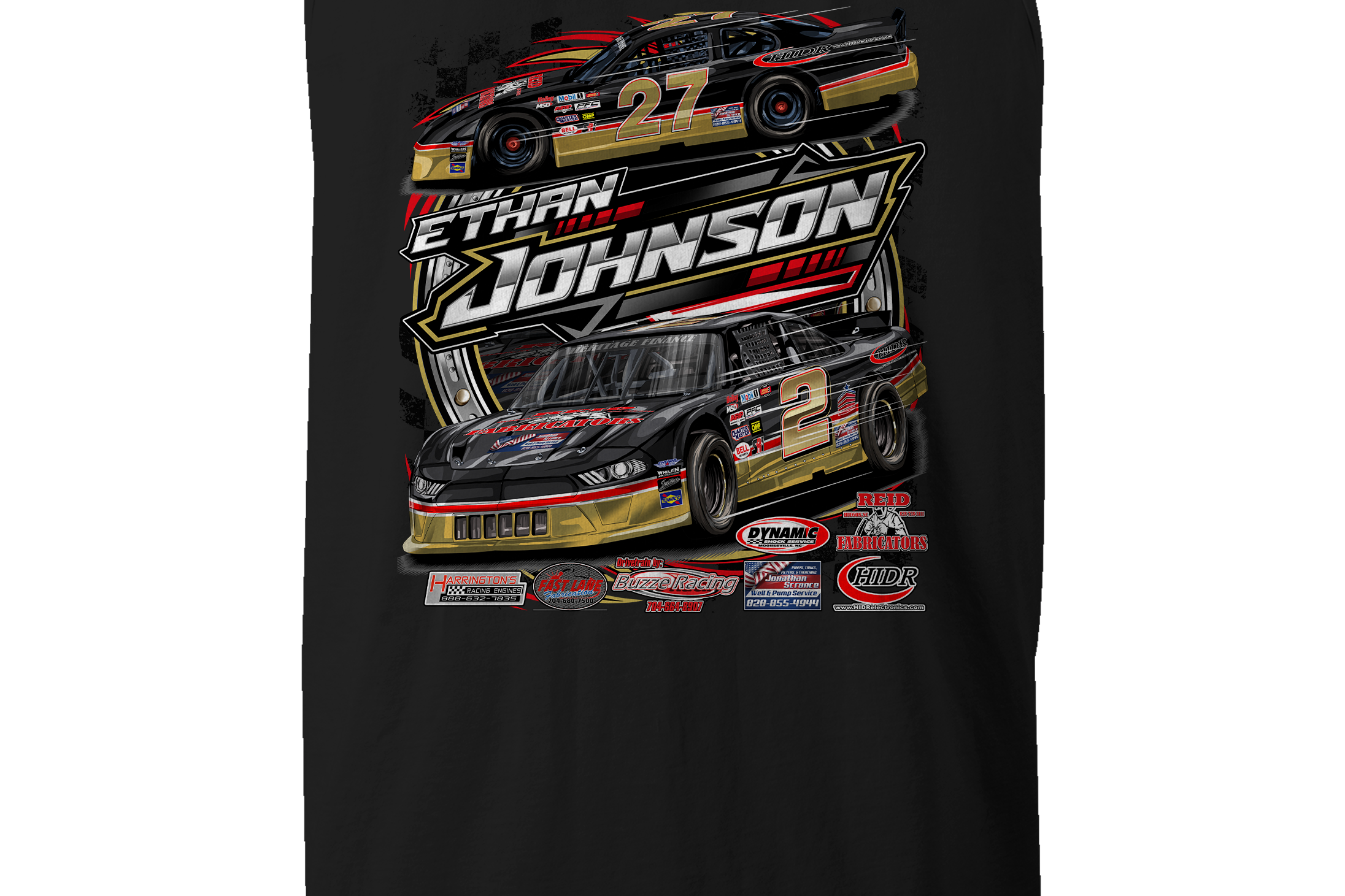 Ethan Johnson 2023 Tank Tops Black Acid Apparel