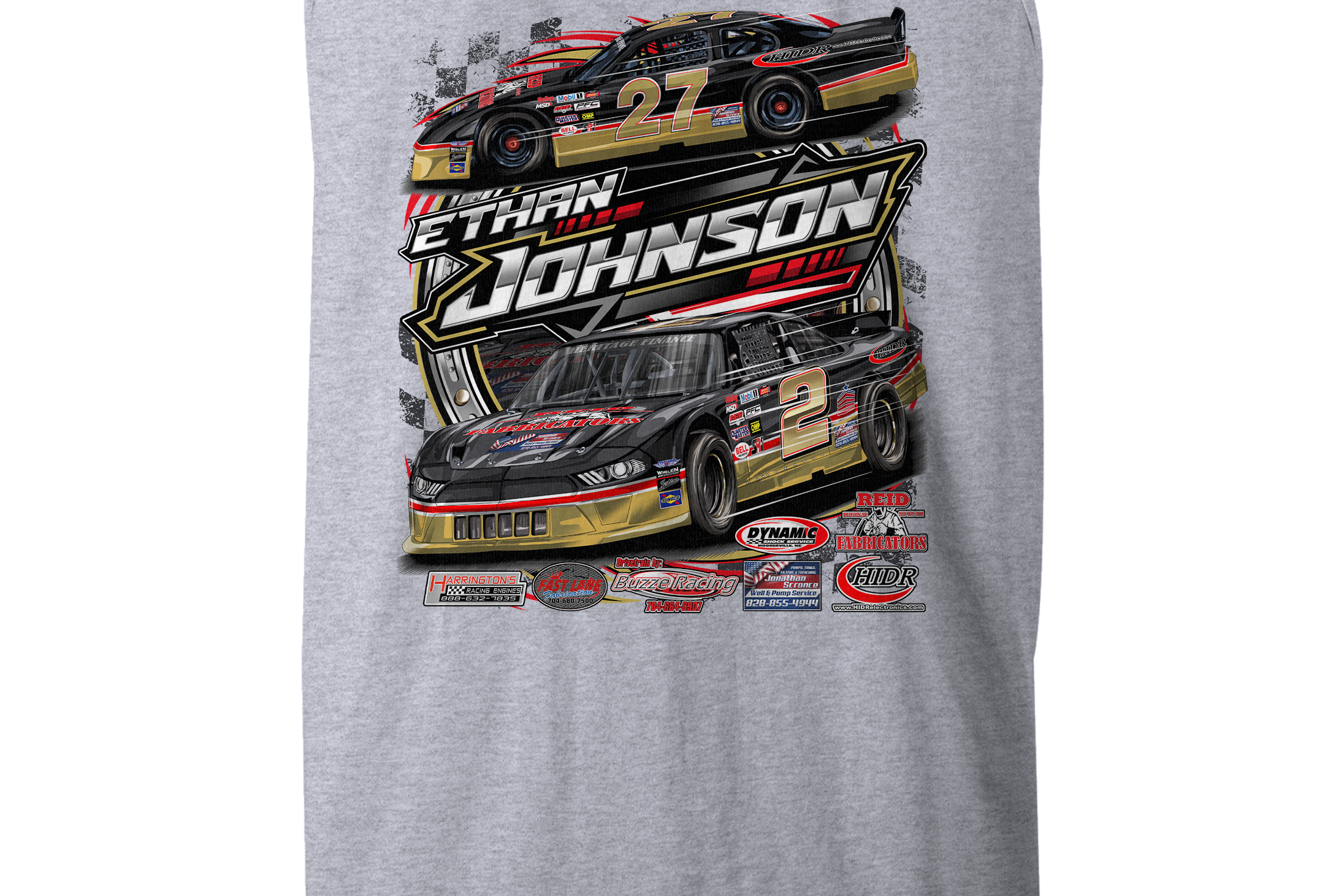 Ethan Johnson 2023 Tank Tops Black Acid Apparel
