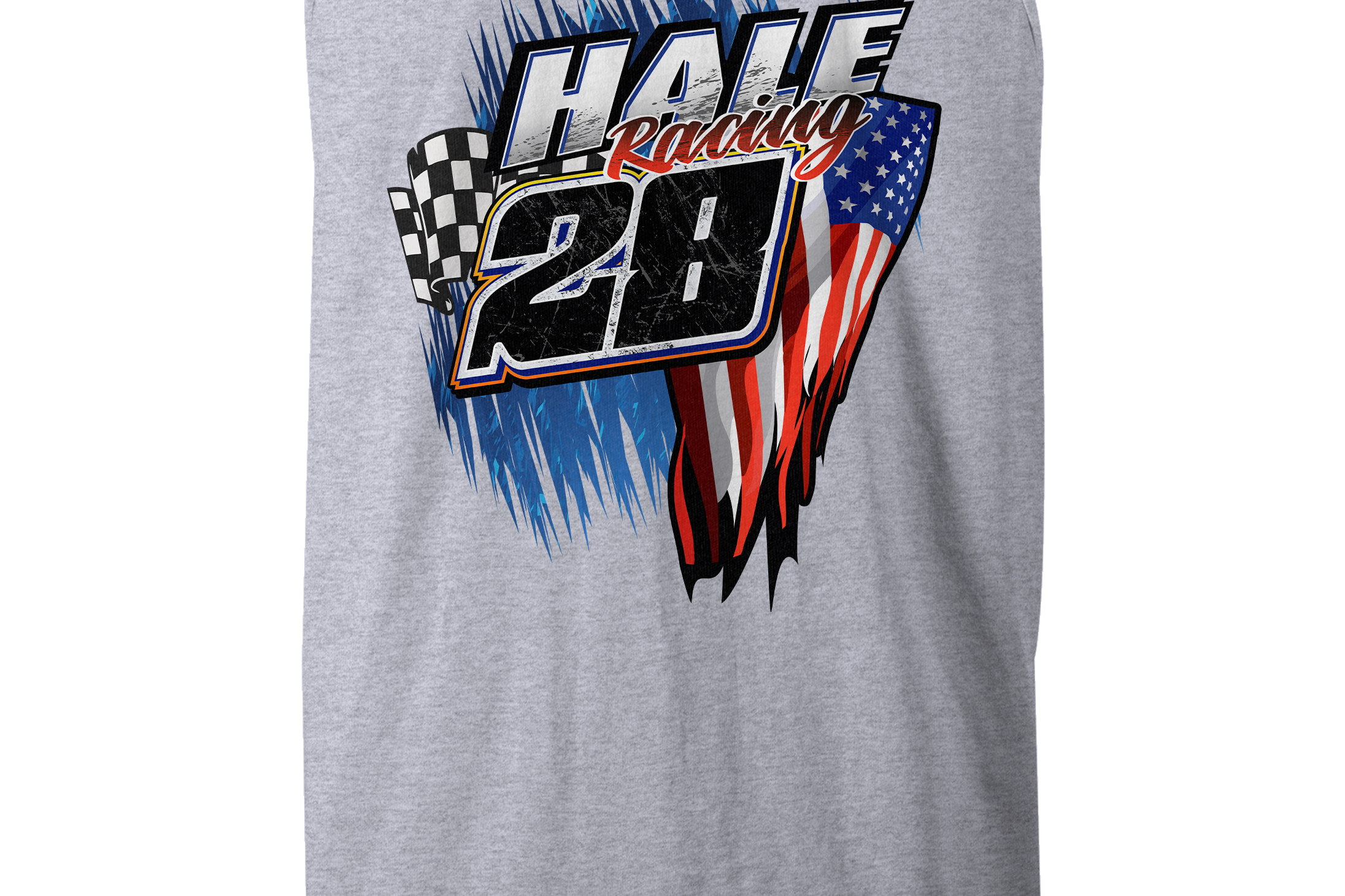 Hale Racing Tank Tops Black Acid Apparel