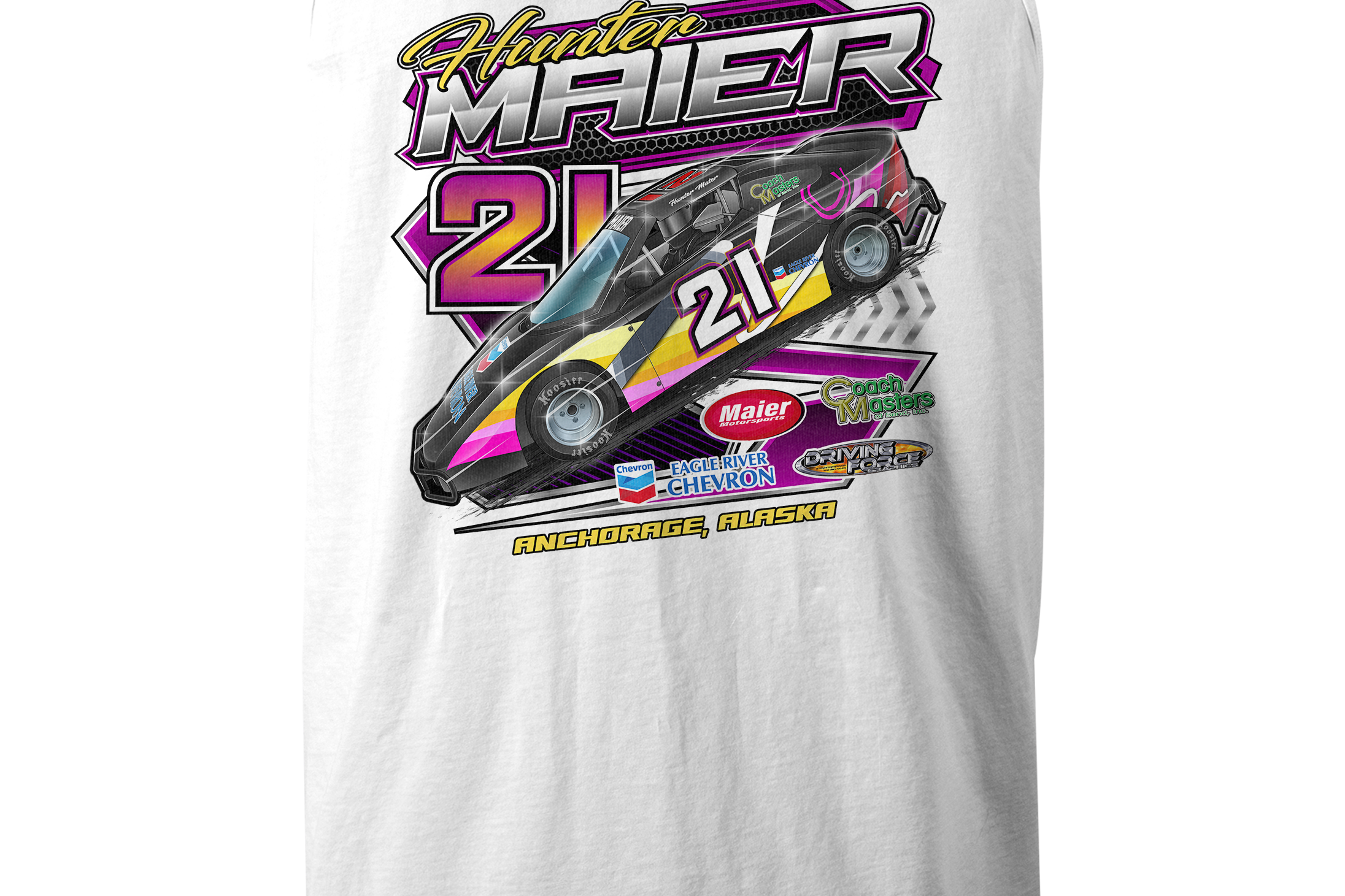 Hunter Maier Tank Tops Black Acid Apparel