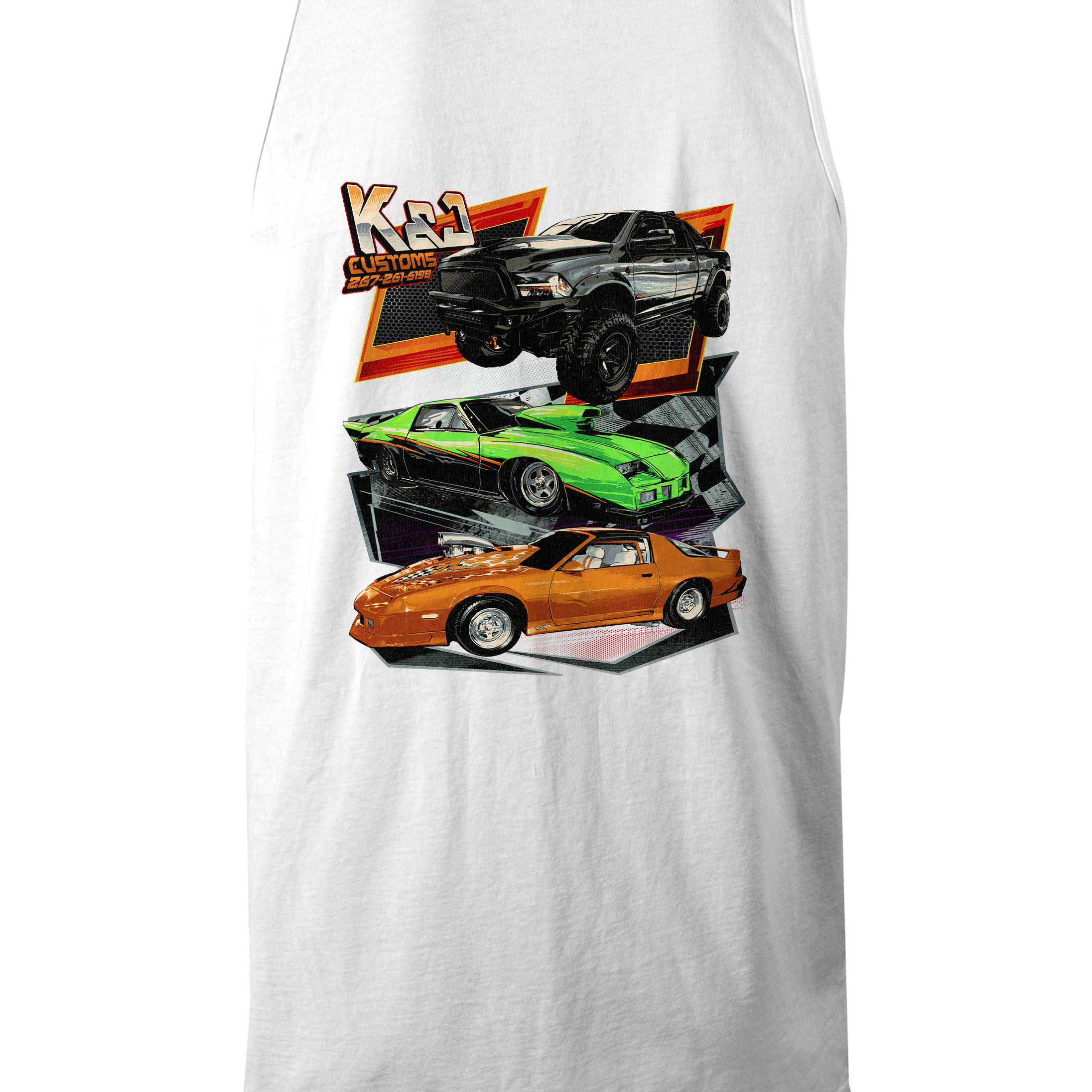 K&J Customs Tank Tops Black Acid Apparel