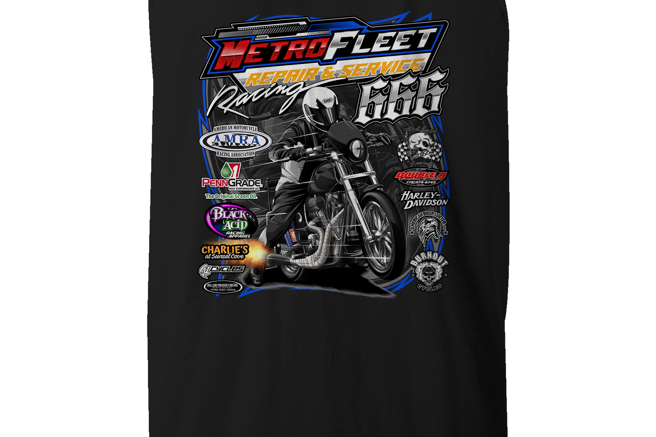 Kenny Satterlee Tank Tops Black Acid Apparel