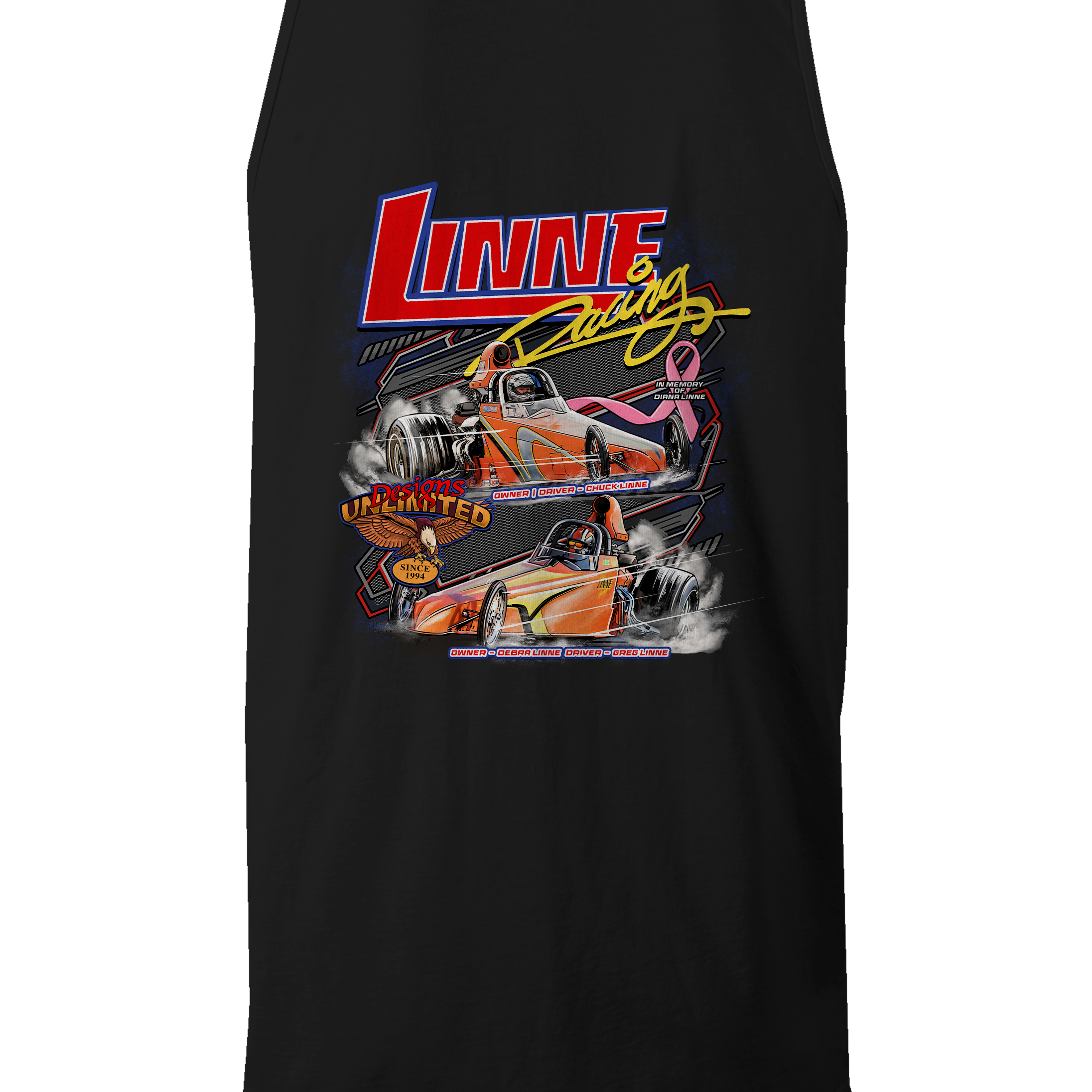 Linne Racing Tank Tops Black Acid Apparel