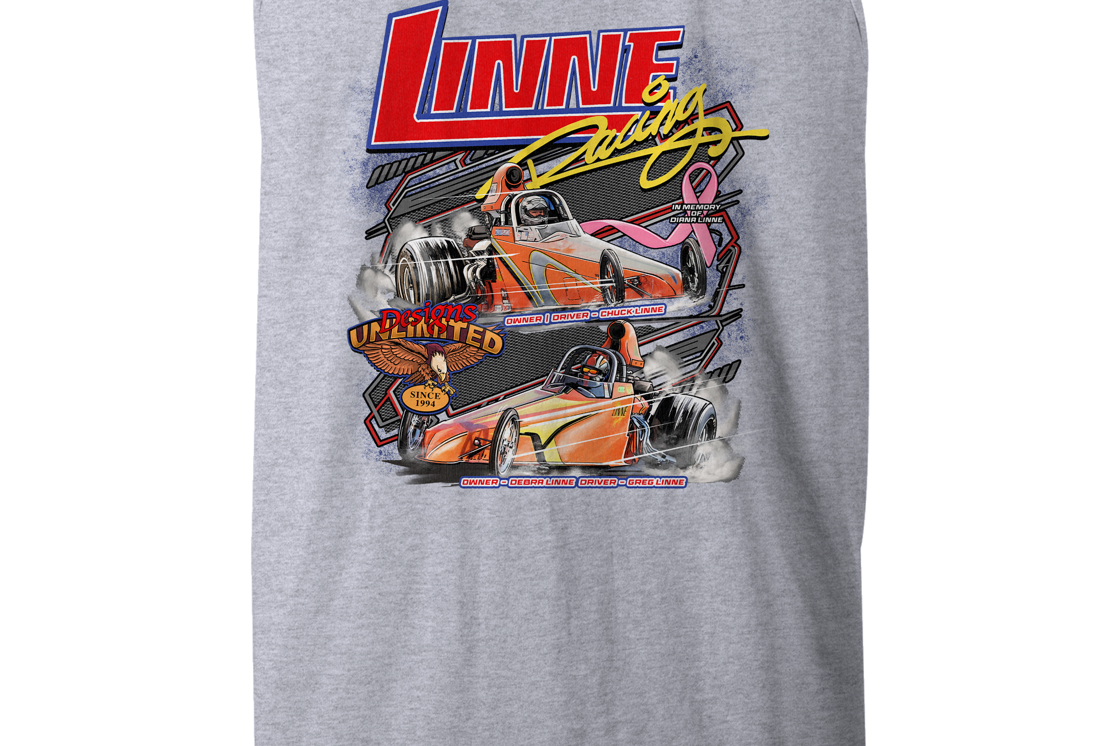 Linne Racing Tank Tops Black Acid Apparel