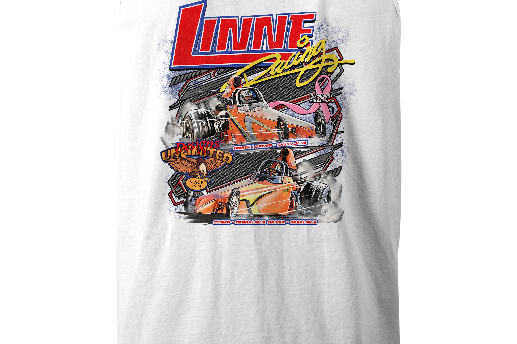Linne Racing Tank Tops Black Acid Apparel