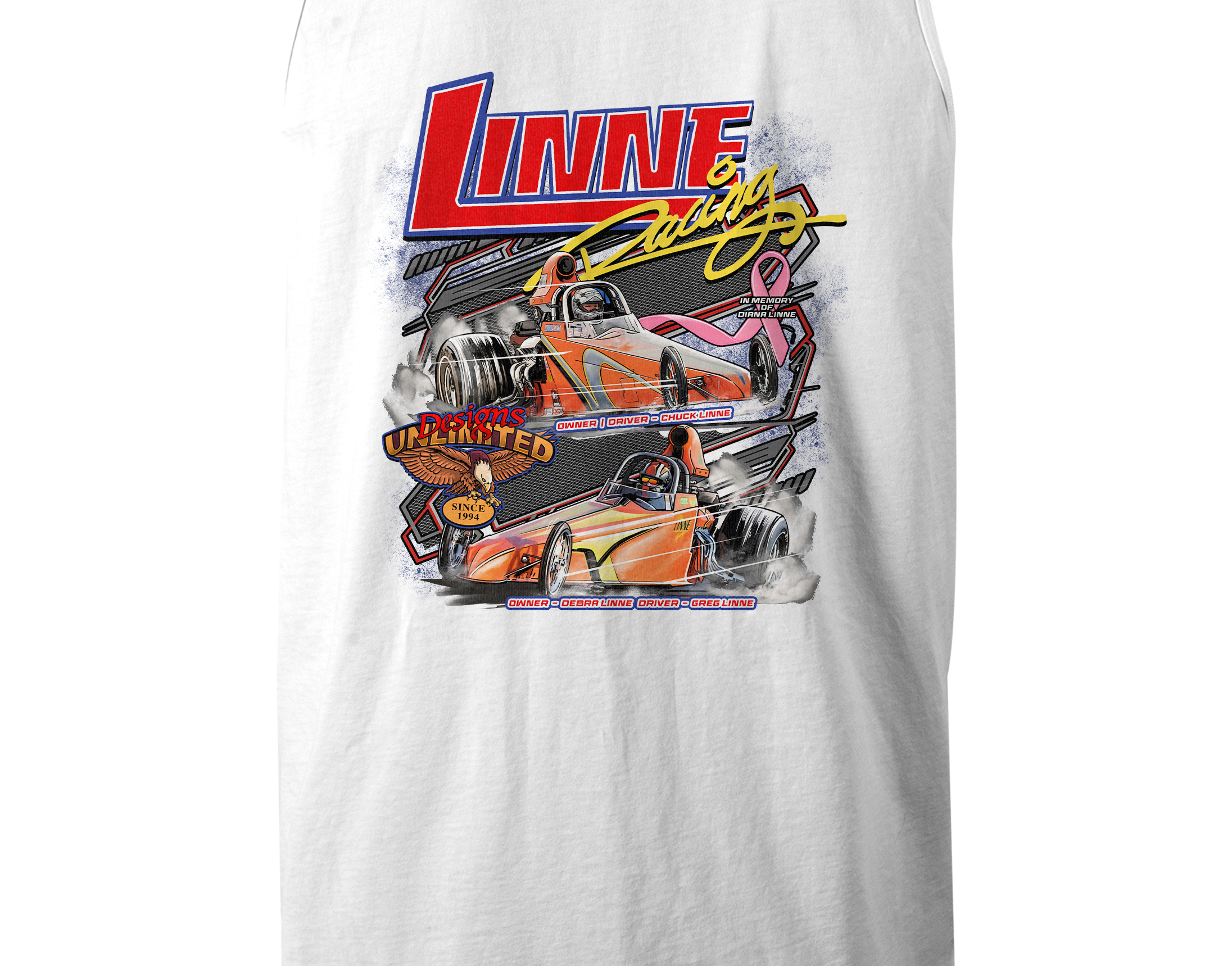 Linne Racing Tank Tops Black Acid Apparel