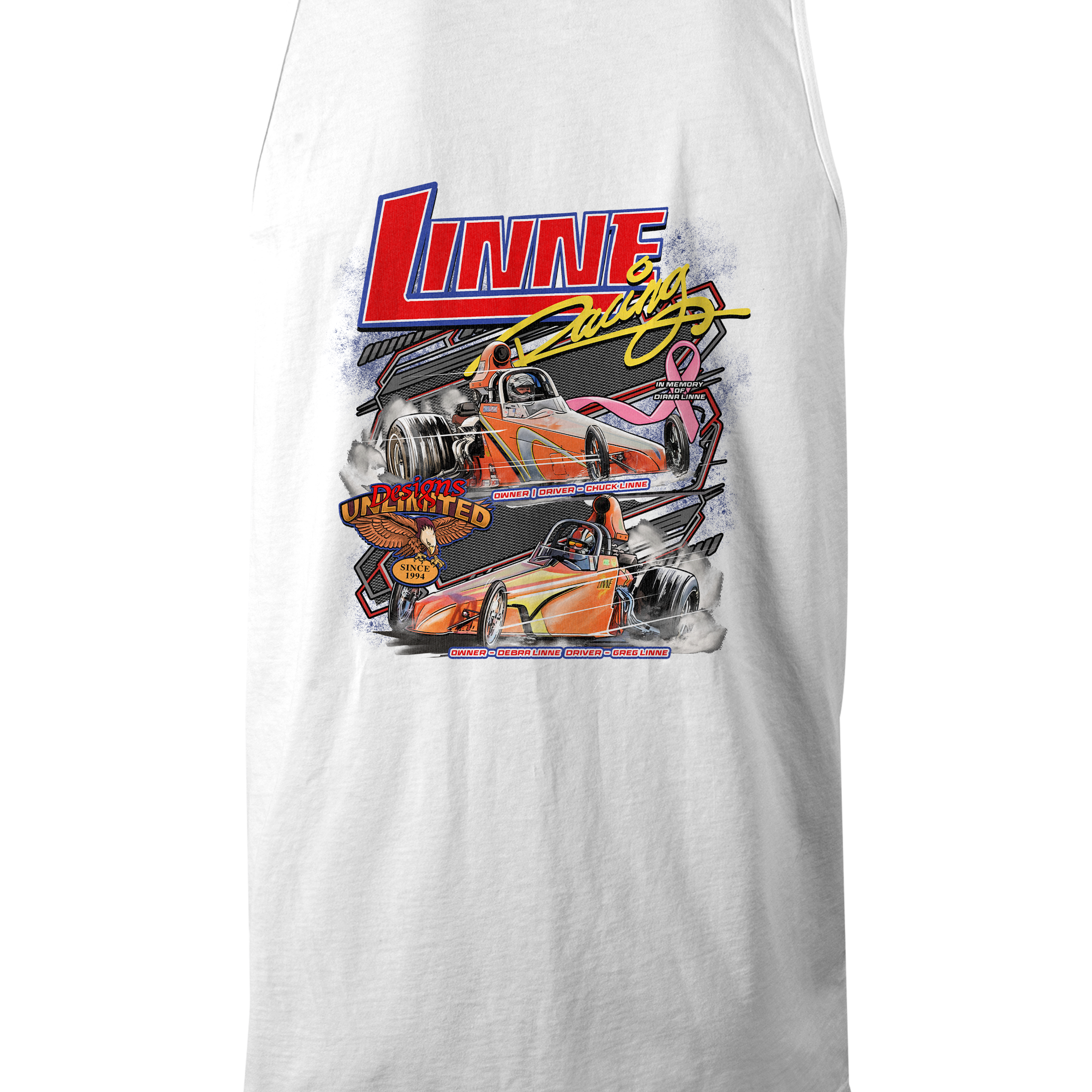 Linne Racing Tank Tops Black Acid Apparel