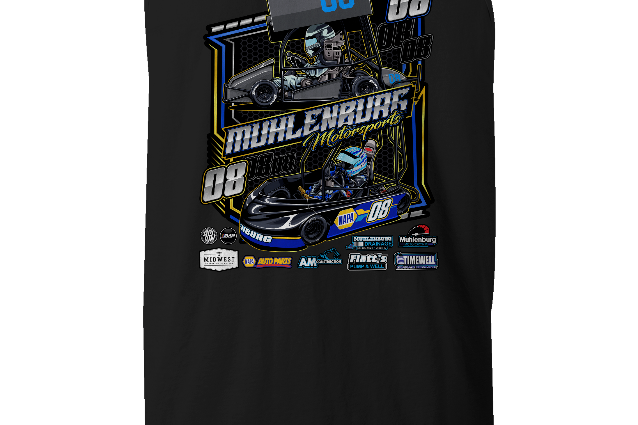 Muhlenburg Motorsports Tank Tops Black Acid Apparel