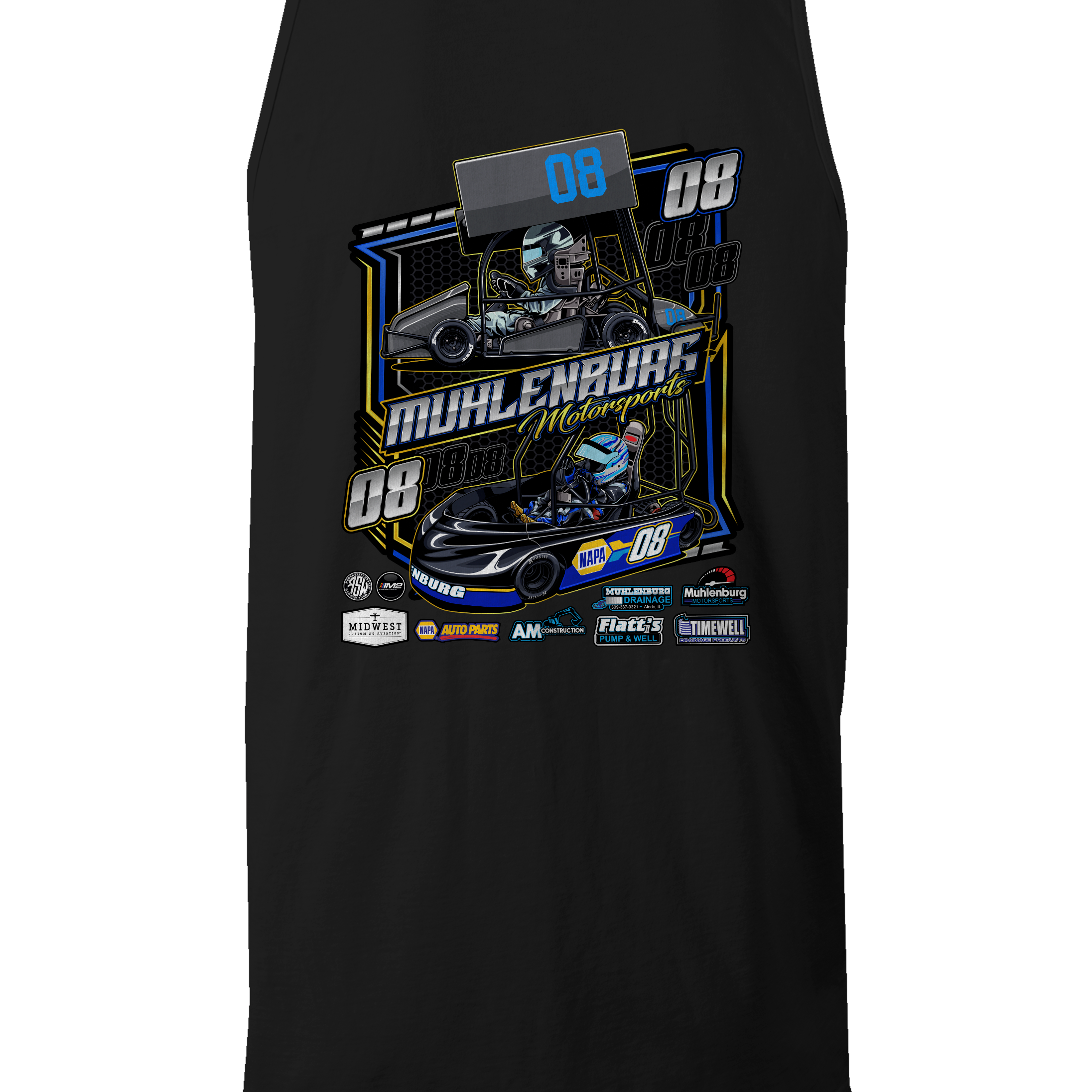 Muhlenburg Motorsports Tank Tops Black Acid Apparel