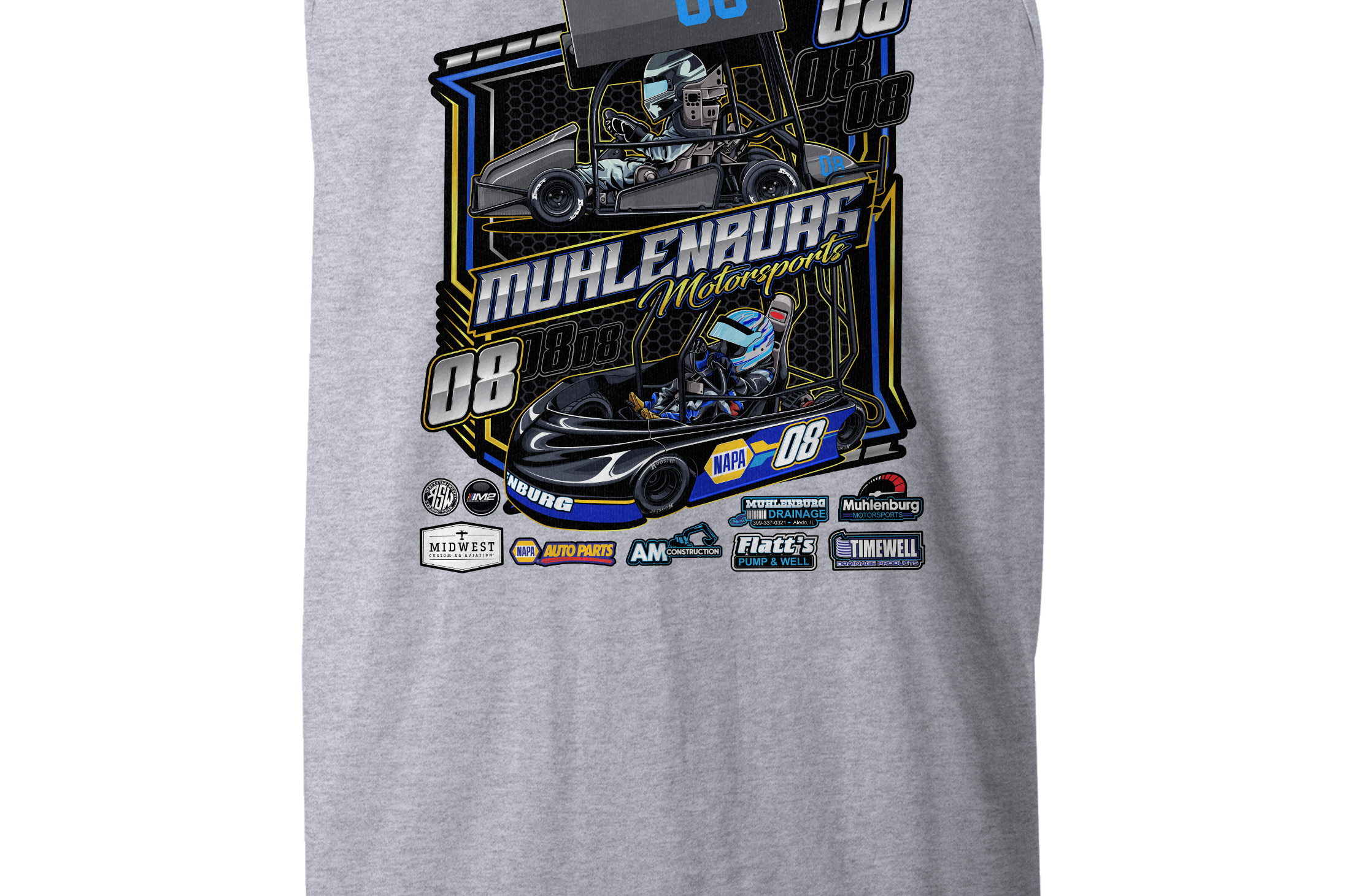 Muhlenburg Motorsports Tank Tops Black Acid Apparel