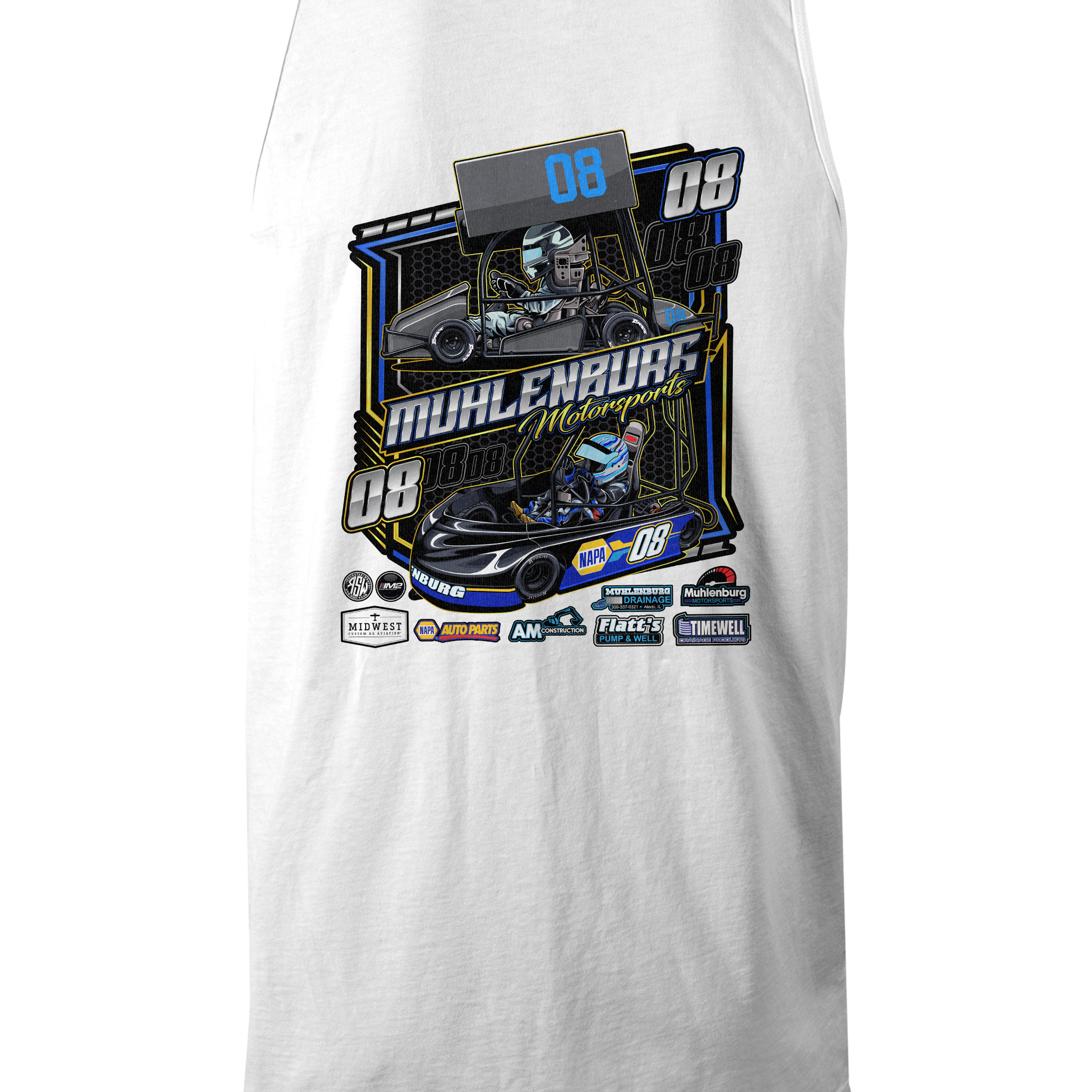 Muhlenburg Motorsports Tank Tops Black Acid Apparel