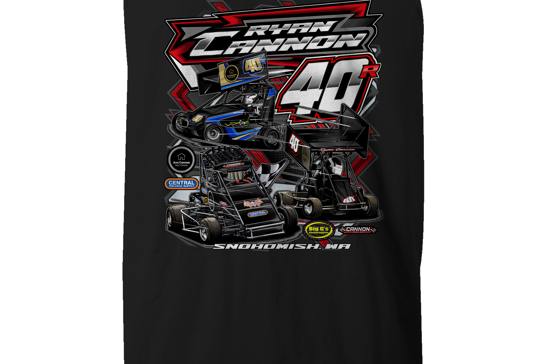 Ryan Cannon Tank Tops Black Acid Apparel