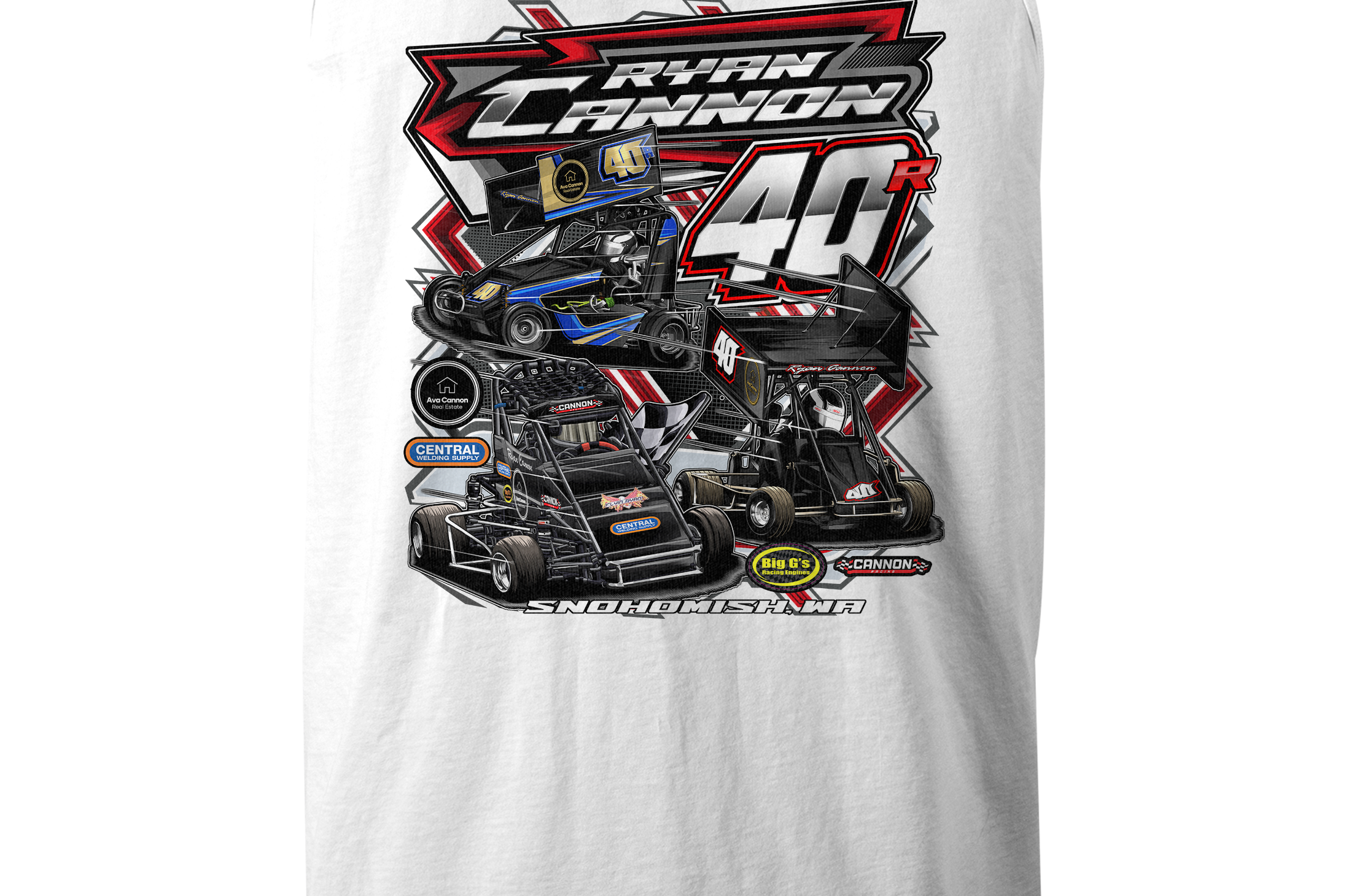 Ryan Cannon Tank Tops Black Acid Apparel