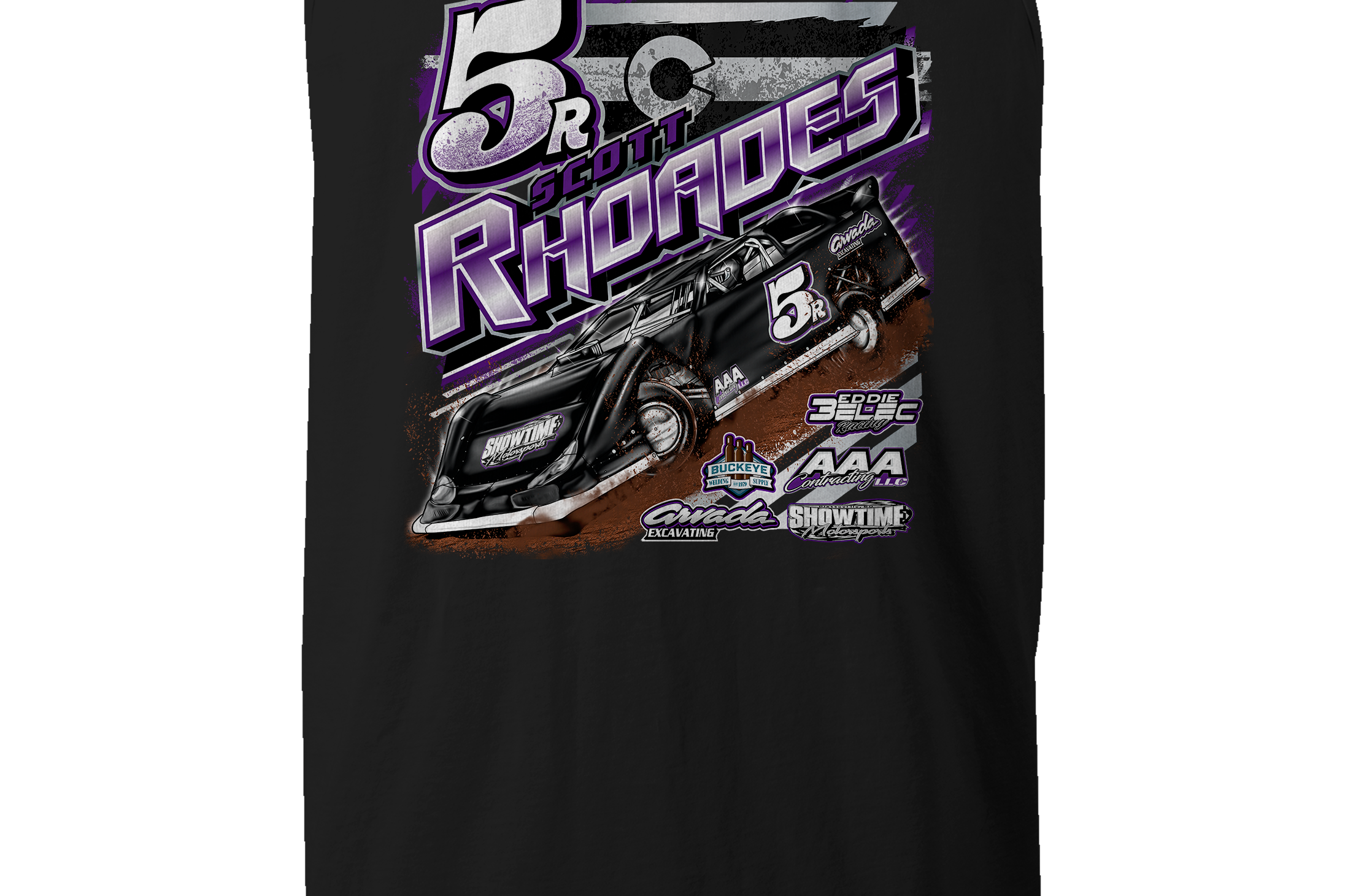 Scott Rhoades Tank Tops Black Acid Apparel