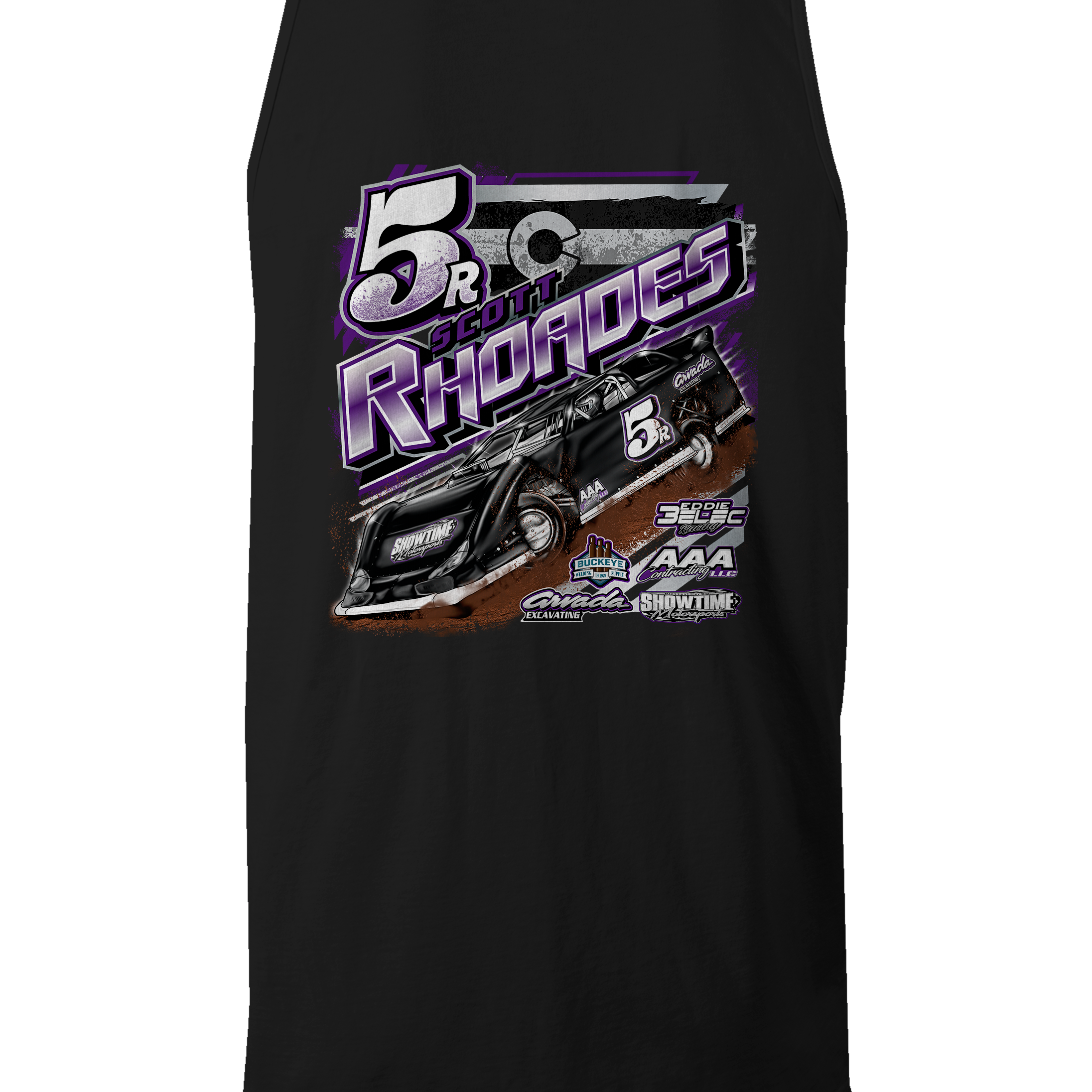 Scott Rhoades Tank Tops Black Acid Apparel