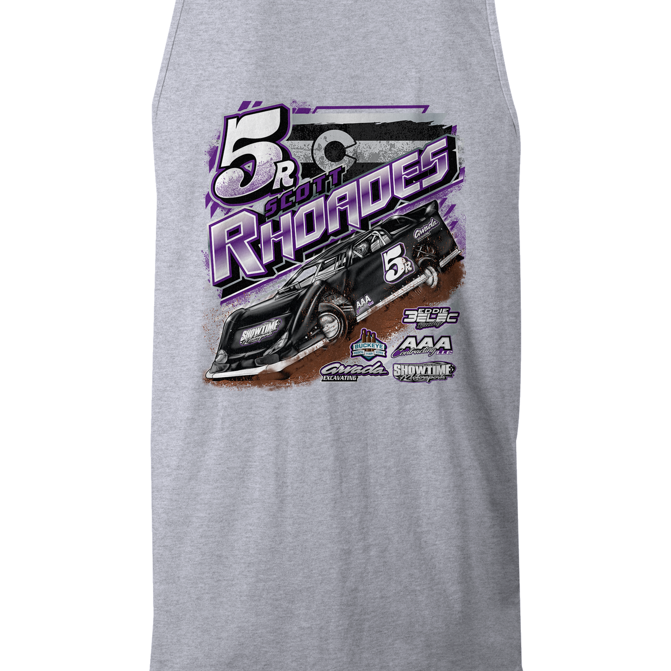 Scott Rhoades Tank Tops Black Acid Apparel