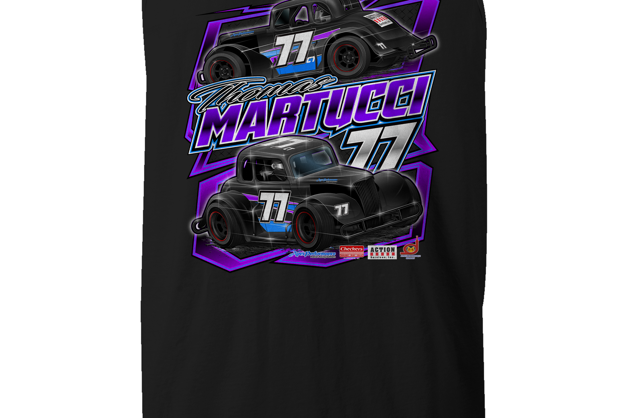 Thomas Martucci Jr. Tank Tops Black Acid Apparel