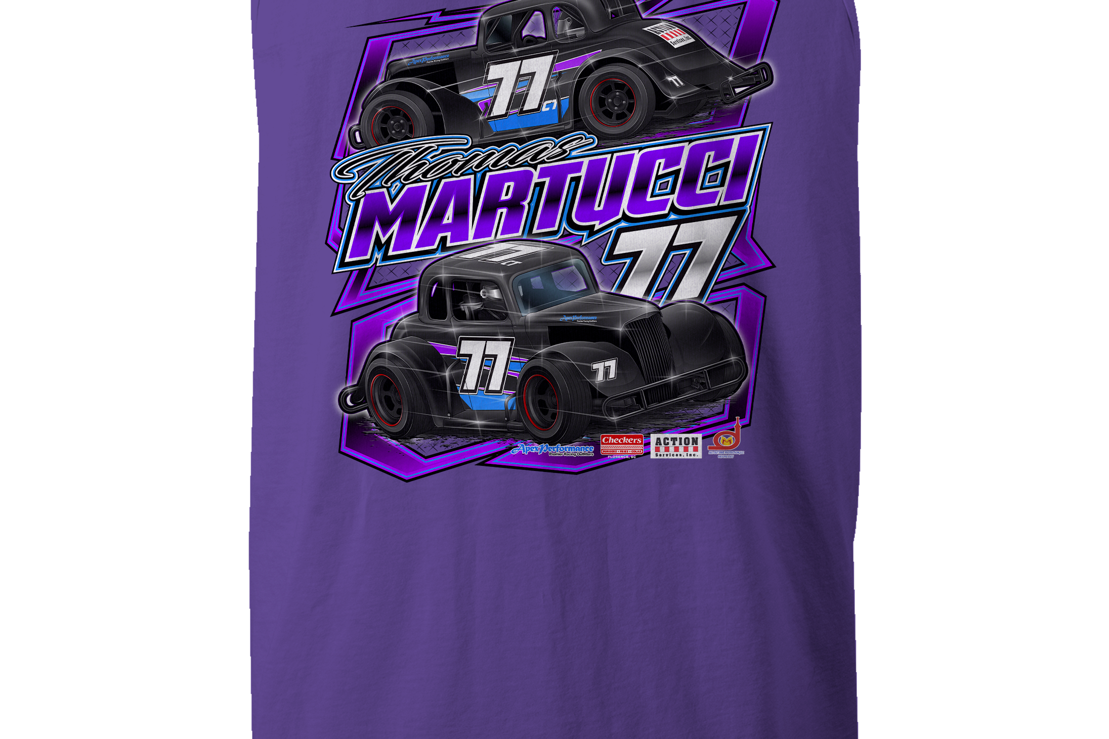 Thomas Martucci Jr. Tank Tops Black Acid Apparel