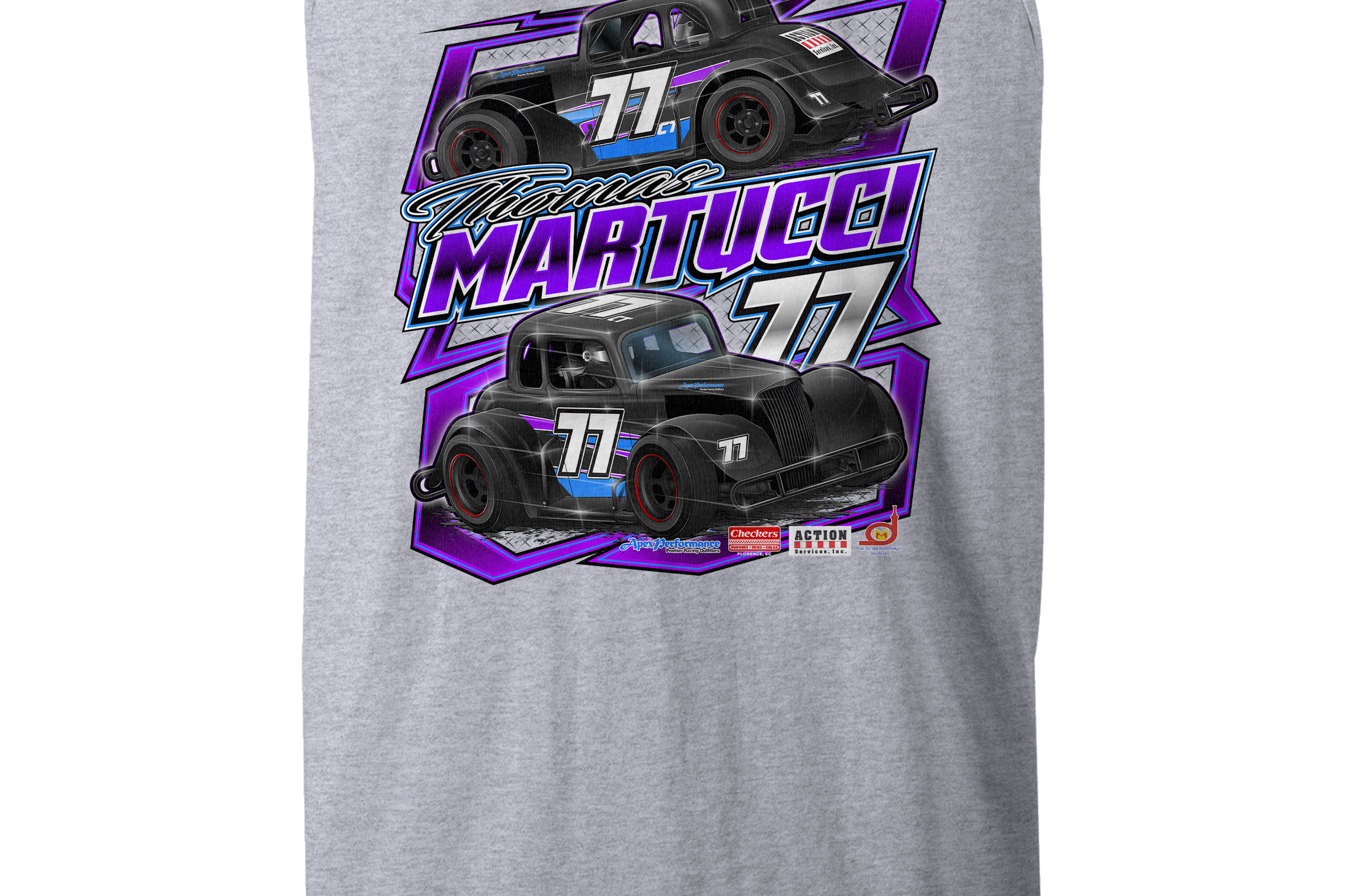 Thomas Martucci Jr. Tank Tops Black Acid Apparel