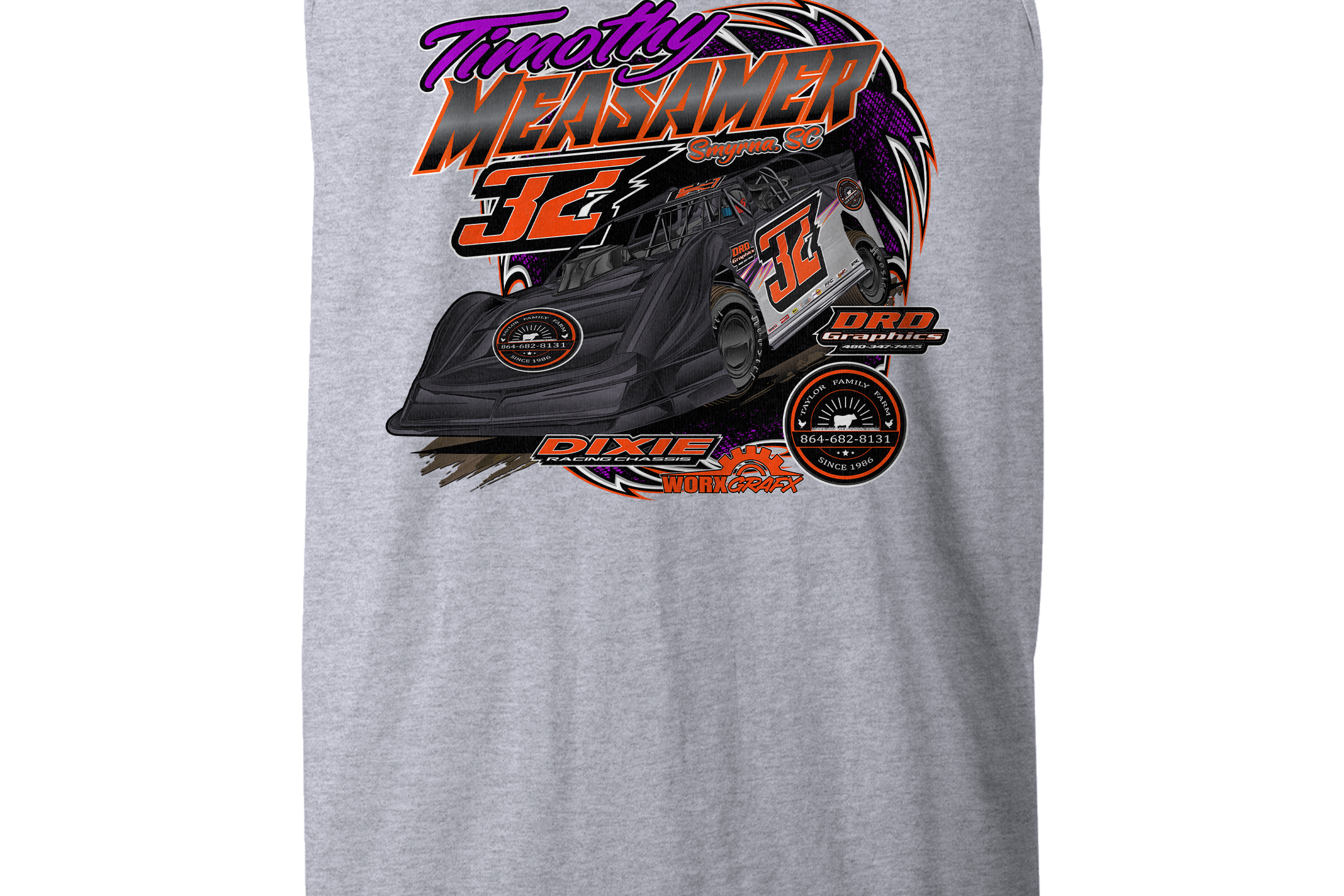 Timothy Measamer Tank Tops Black Acid Apparel