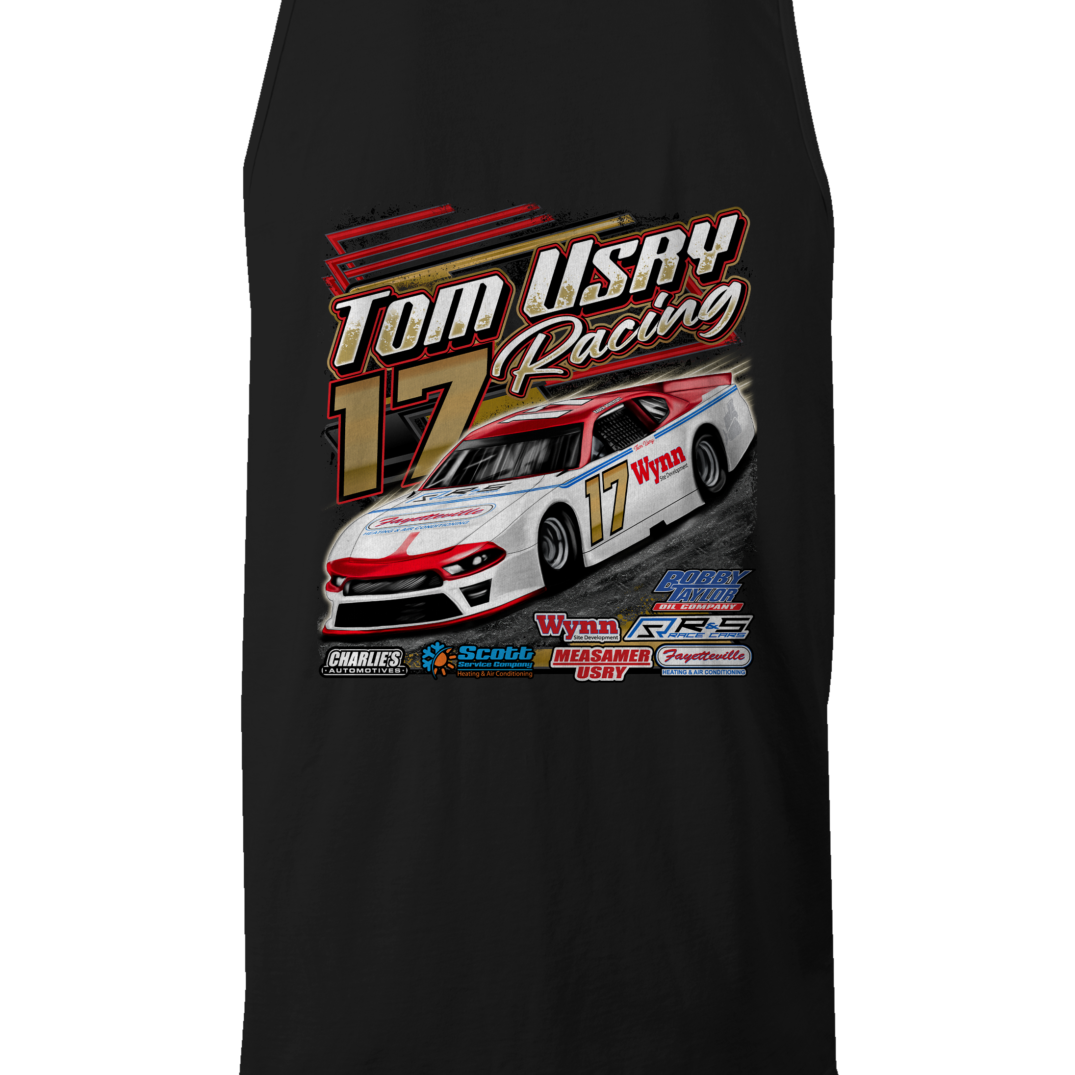 Tom Usry Racing - Kaden Honeycutt Tank Tops Black Acid Apparel