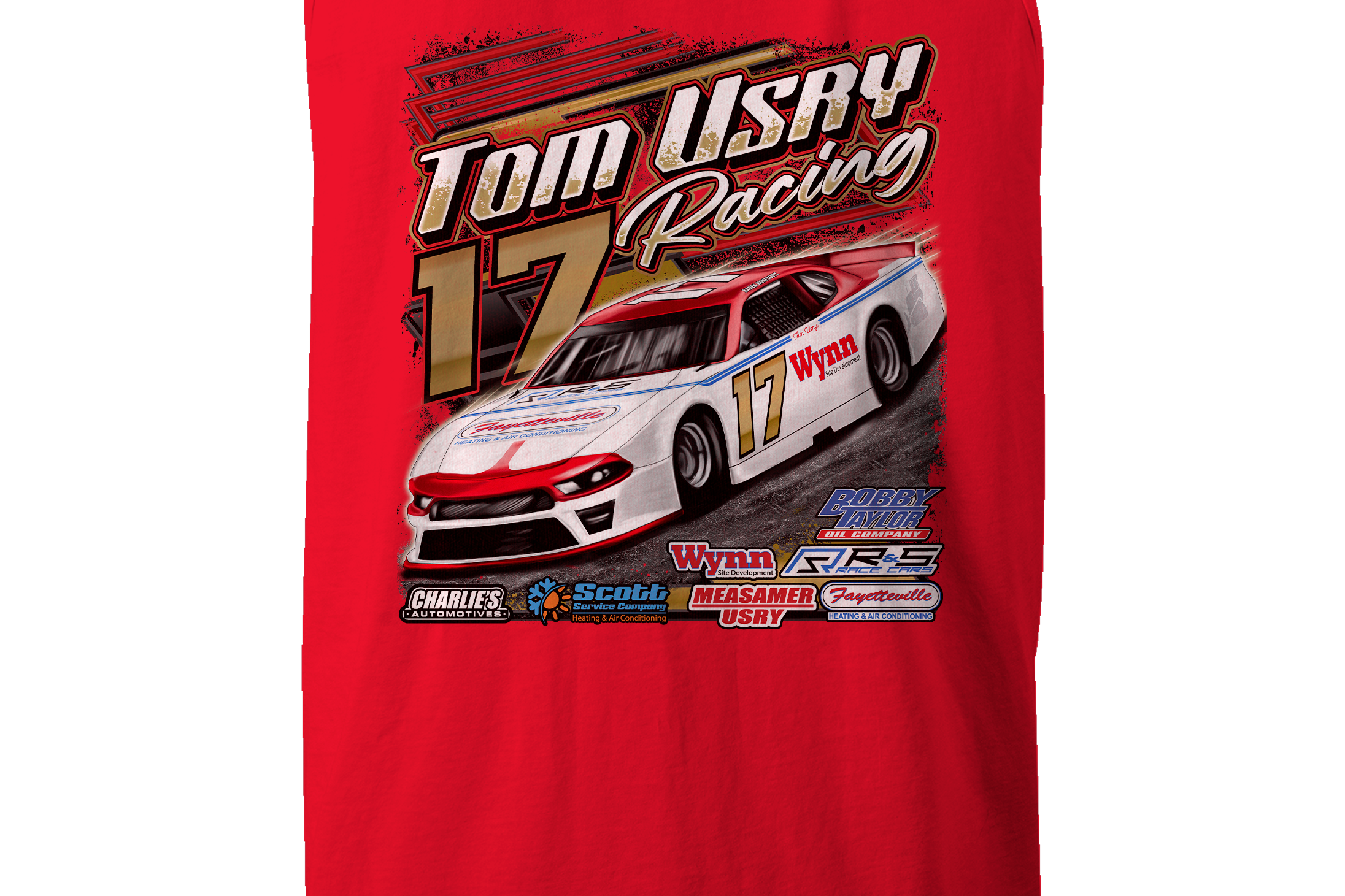 Tom Usry Racing - Kaden Honeycutt Tank Tops Black Acid Apparel