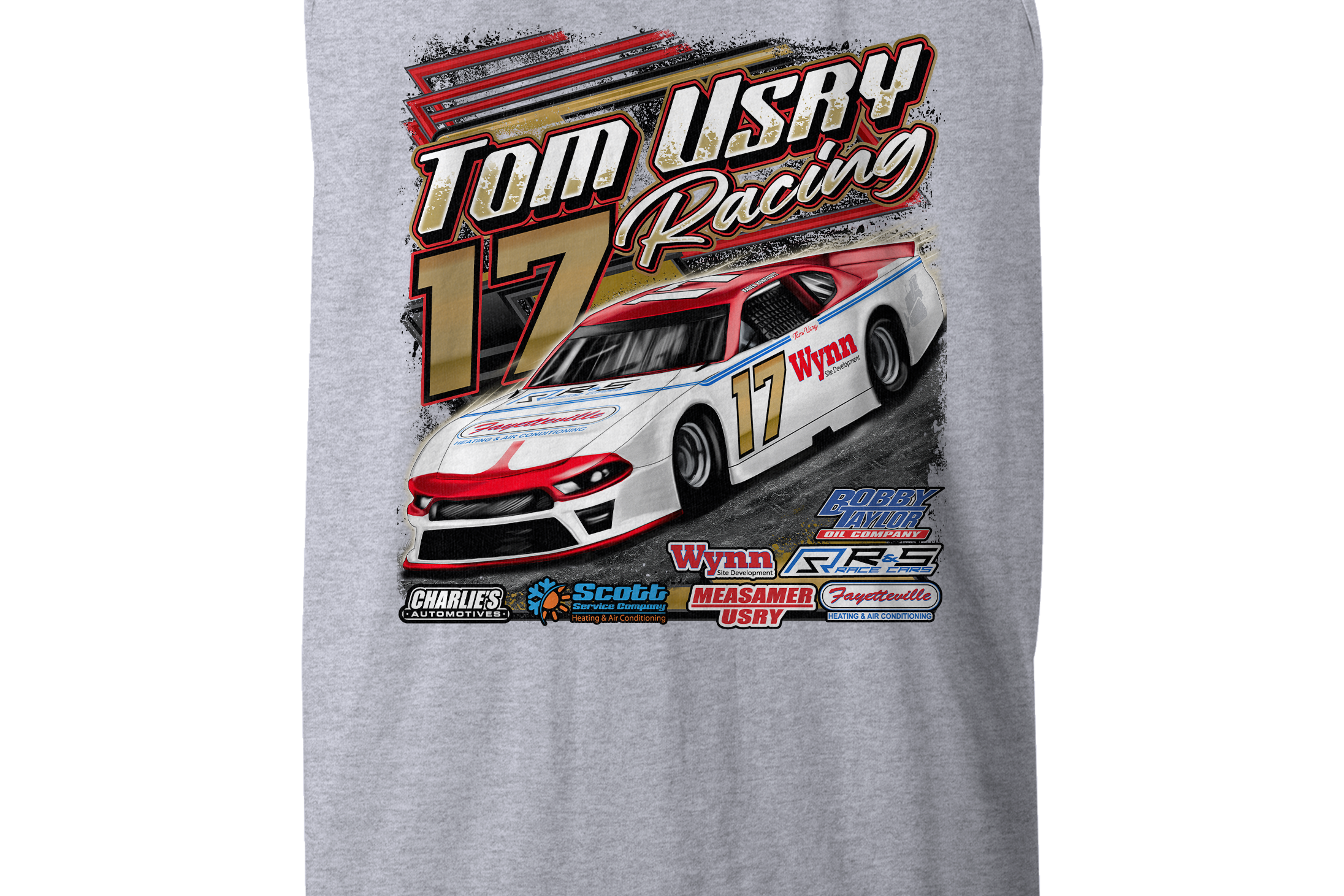 Tom Usry Racing - Kaden Honeycutt Tank Tops Black Acid Apparel