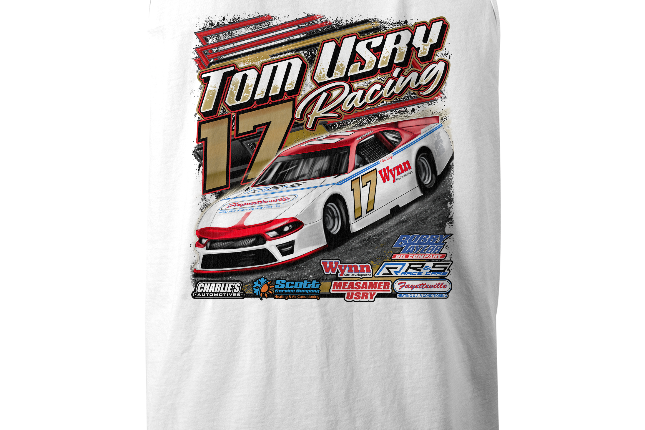 Tom Usry Racing - Kaden Honeycutt Tank Tops Black Acid Apparel