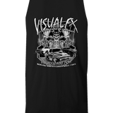 Visual FX Black and White Tank Tops Black Acid Apparel