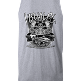 Visual FX Black and White Tank Tops Black Acid Apparel