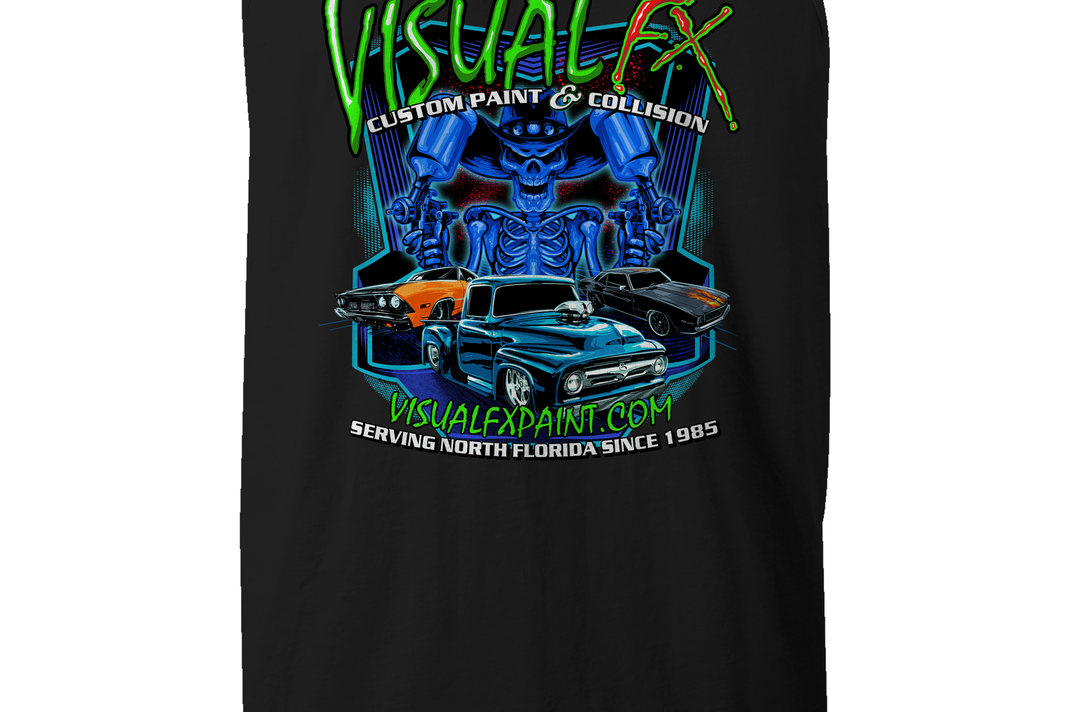 Visual FX Tank Tops Black Acid Apparel