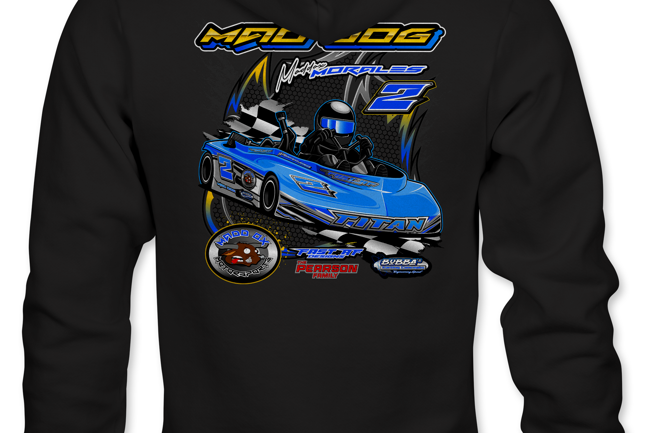 Maddox Morales Hoodies Black Acid Apparel