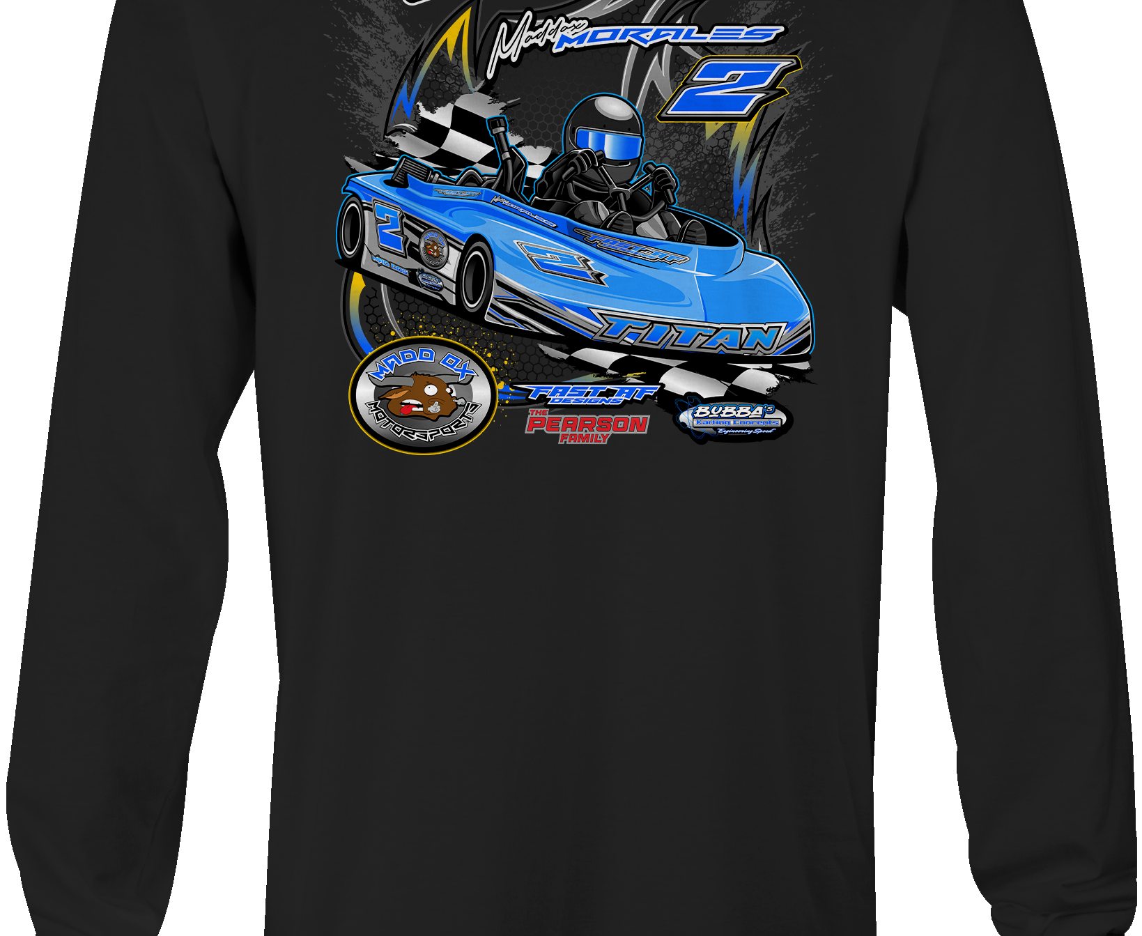 Maddox Morales Long Sleeves Black Acid Apparel