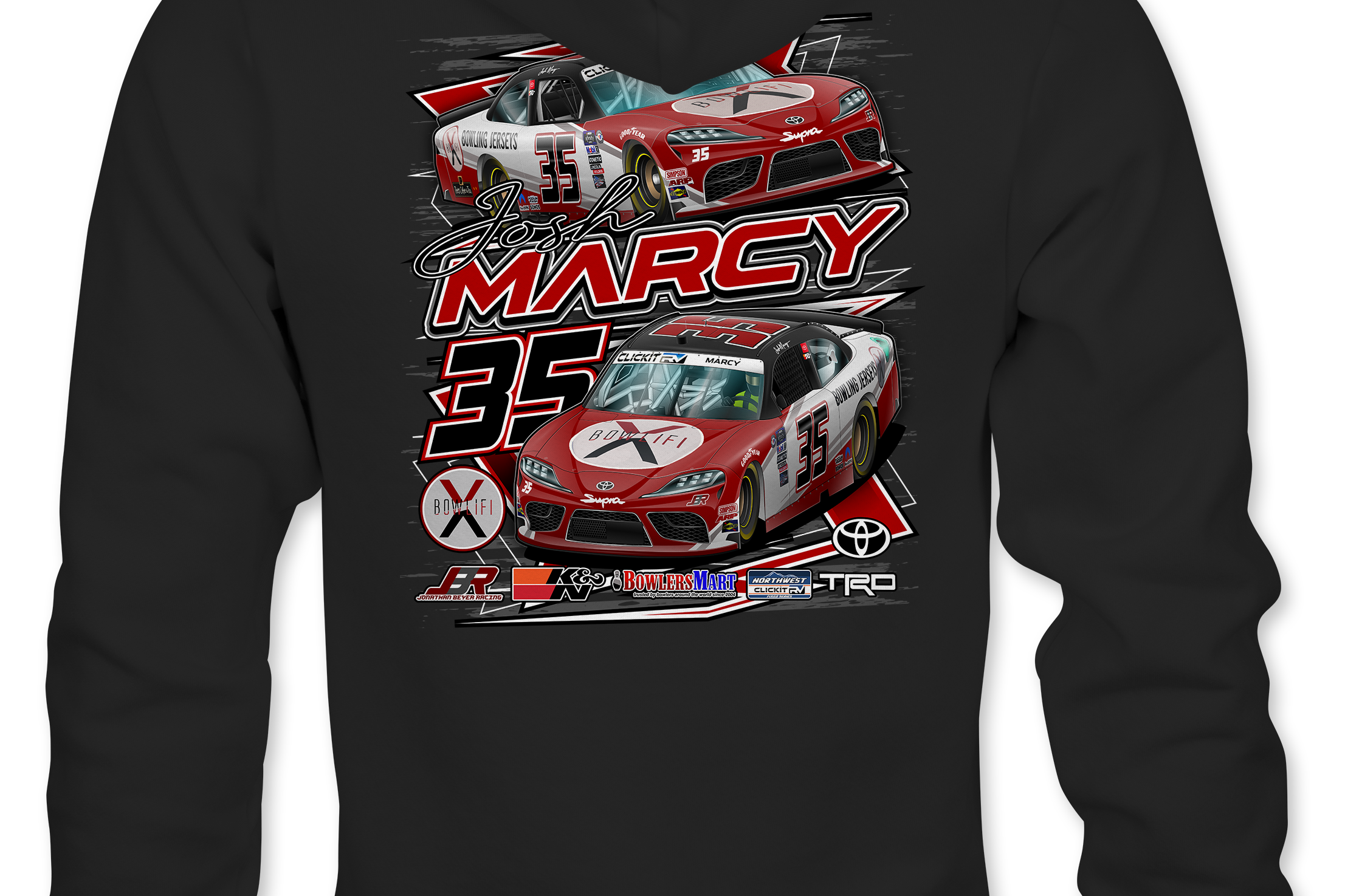 Josh Marcy Hoodies Black Acid Apparel