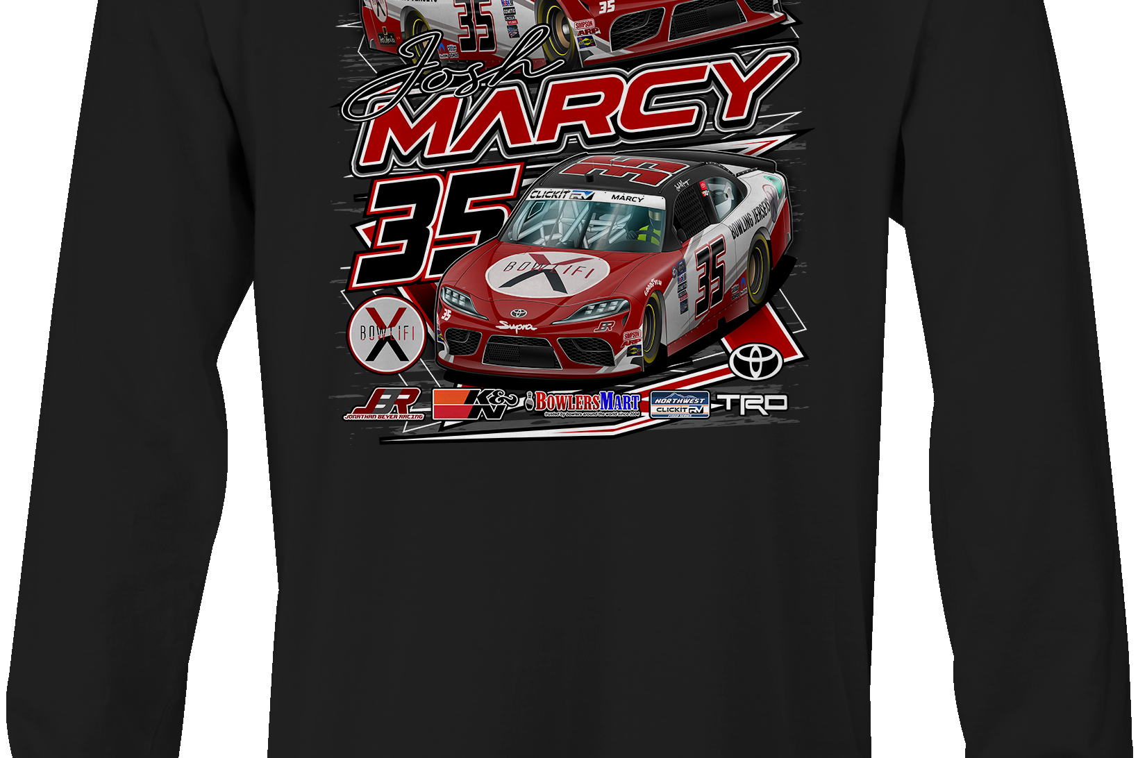 Josh Marcy Long Sleeves Black Acid Apparel