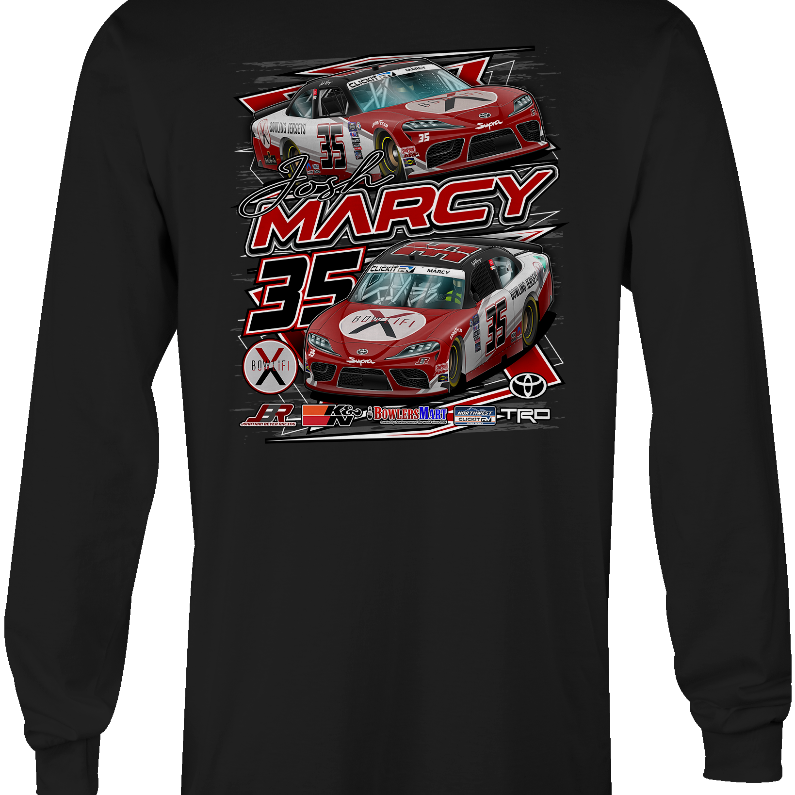 Josh Marcy Long Sleeves Black Acid Apparel