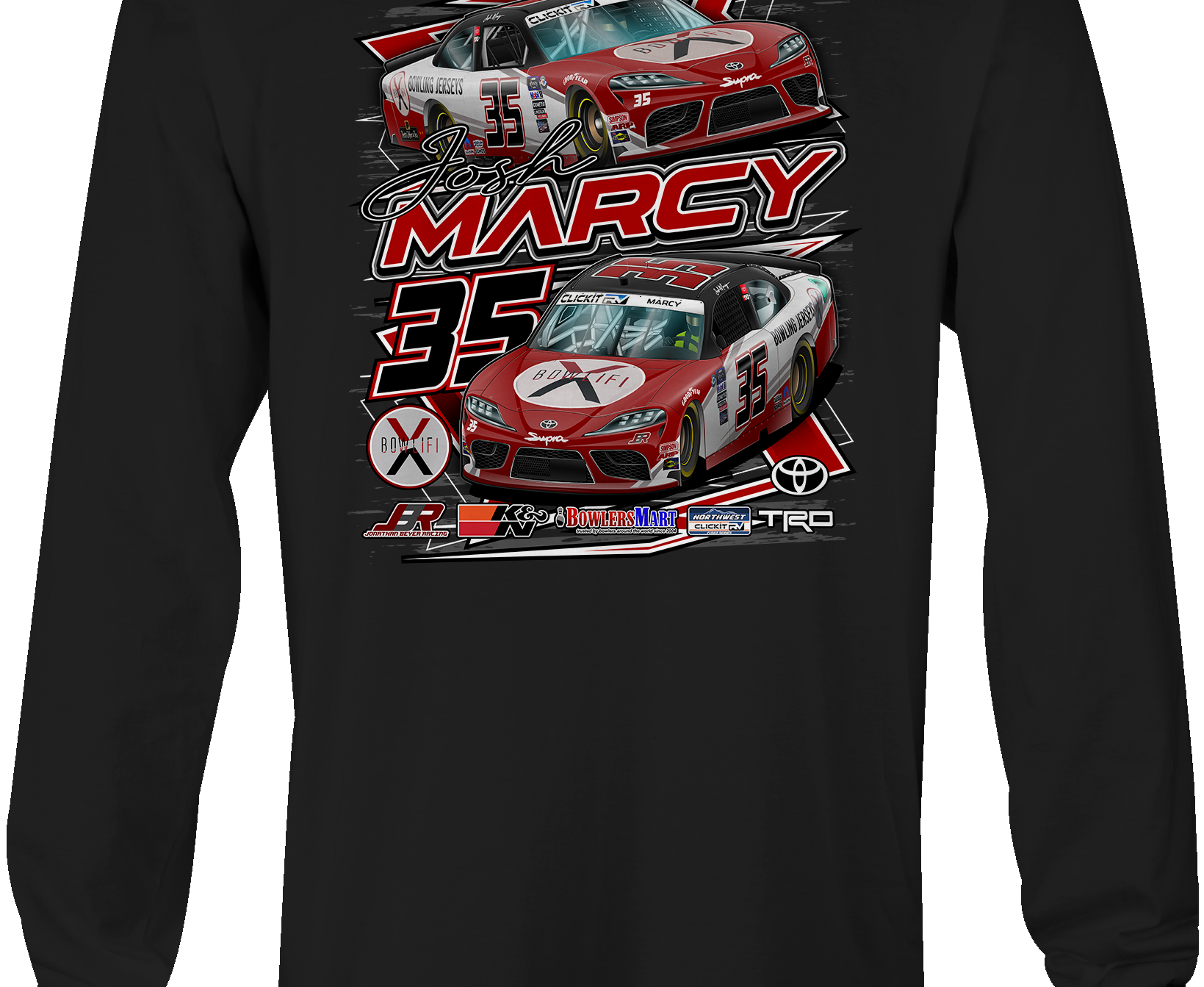 Josh Marcy Long Sleeves Black Acid Apparel